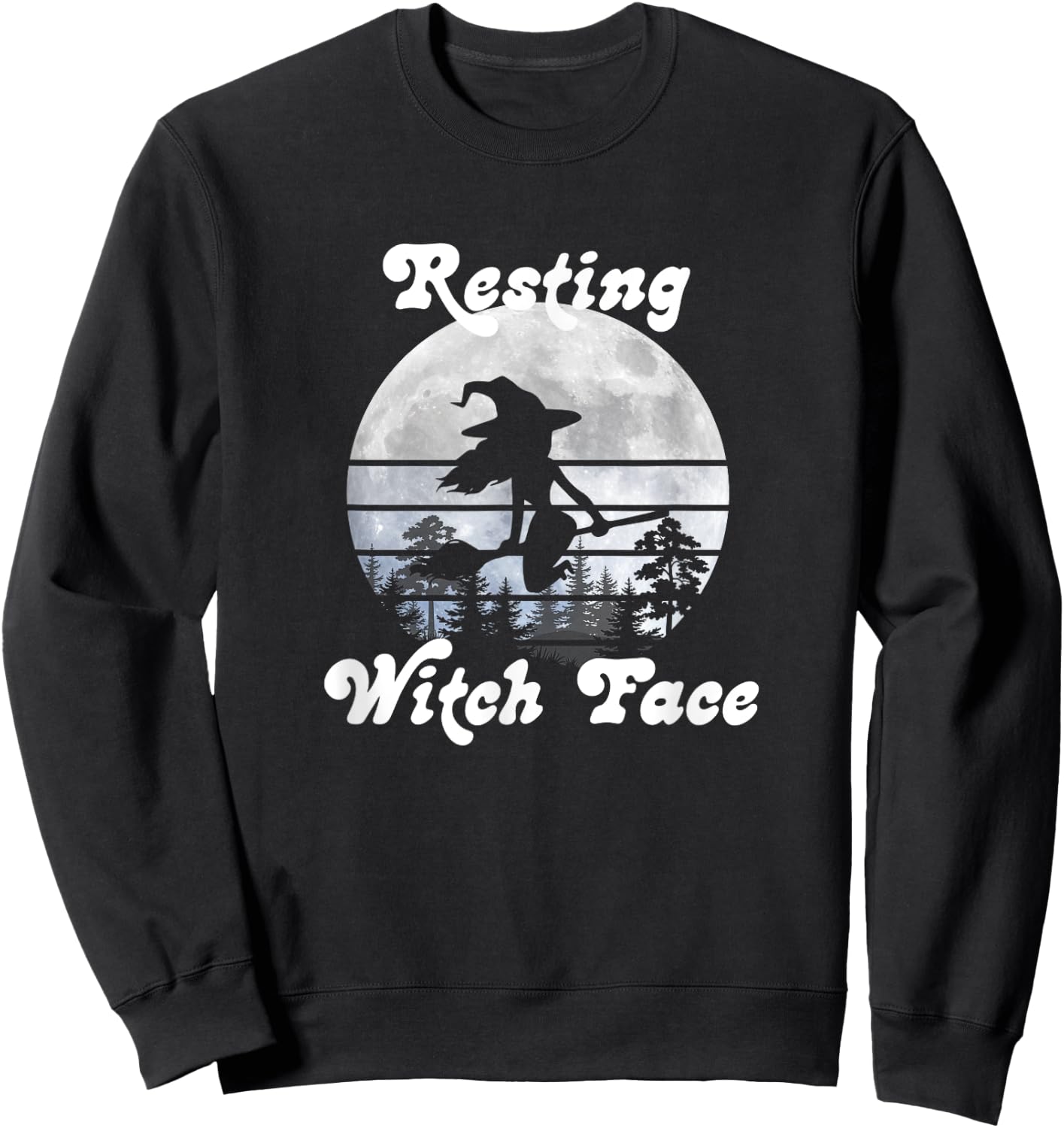 Resting Witch Face Sweatshirt - Sweatshirt | Black