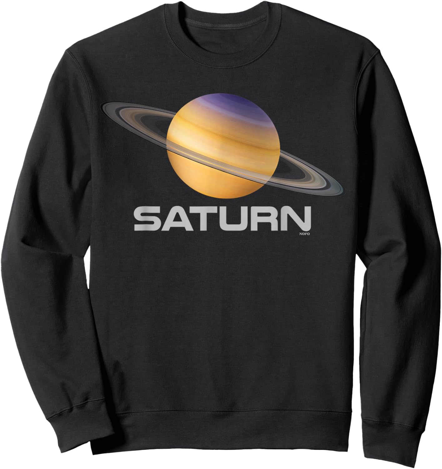 Saturn Solar System Planet Sweatshirt - Sweatshirt | Black