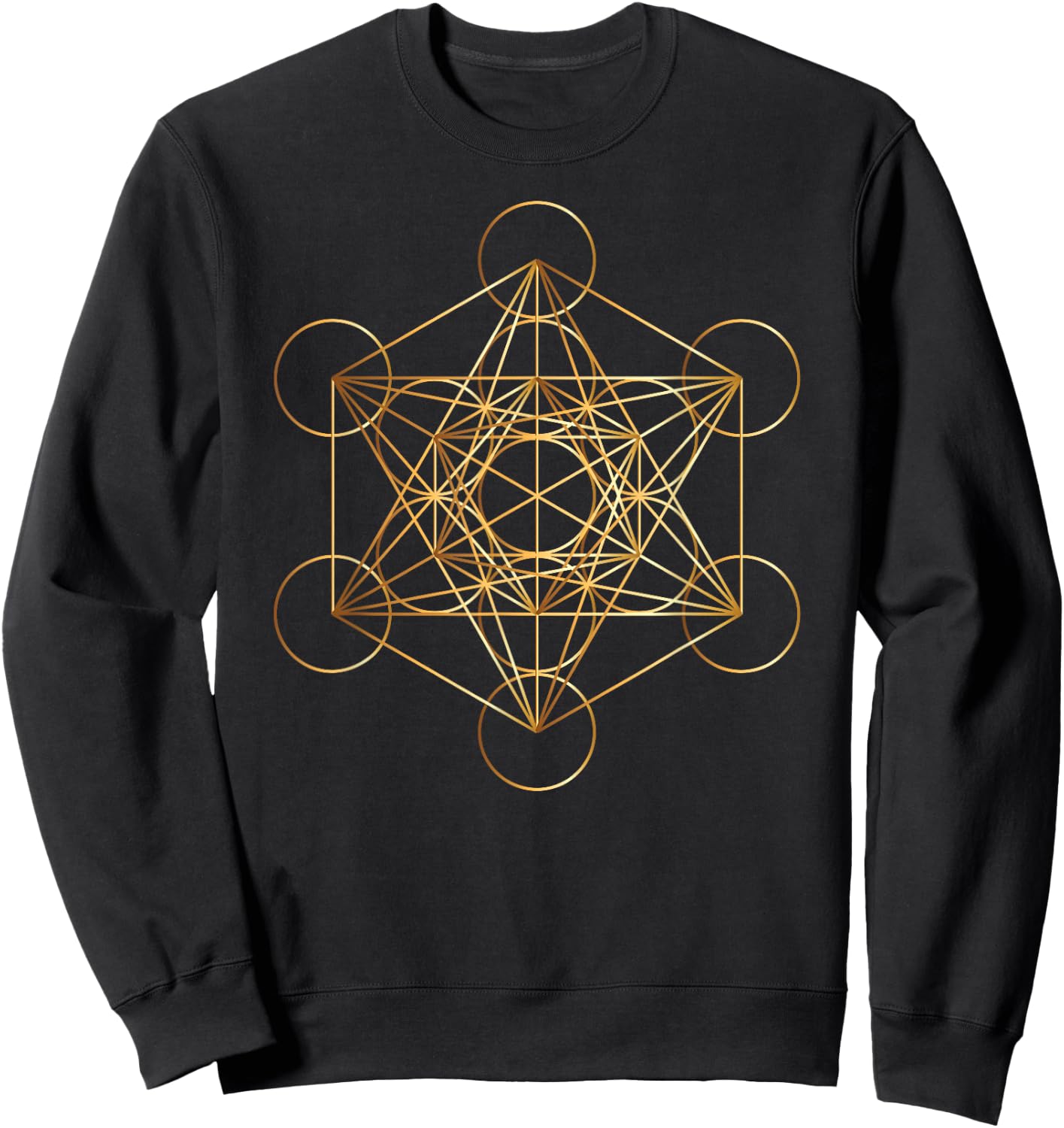 Metatron's Cube Sacred Geometry Symbol Mystical Esoteric Des Sweatshirt - Sweatshirt | Black