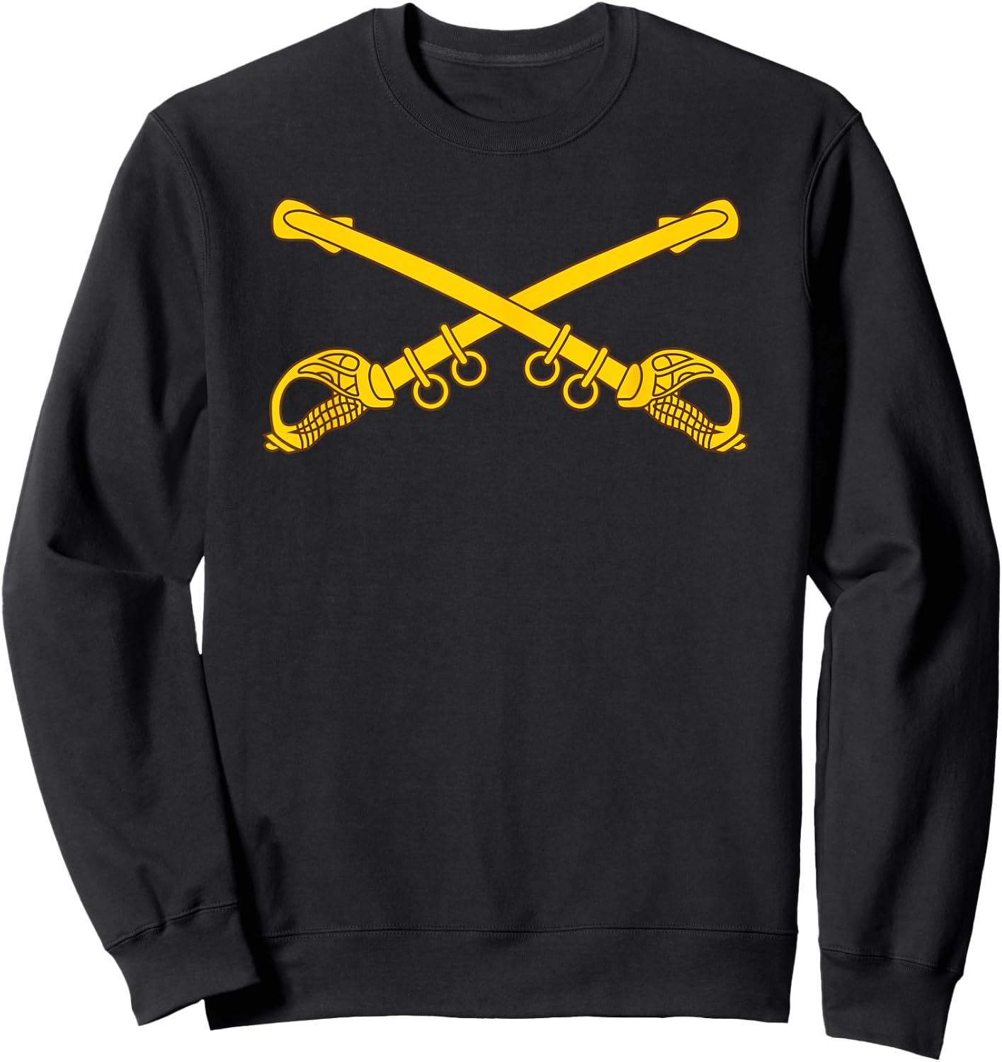 US Army Cavalry Branch Insignia - CAV Scout 19 Delta - 19D Sweatshirt - Sweatshirt | Black