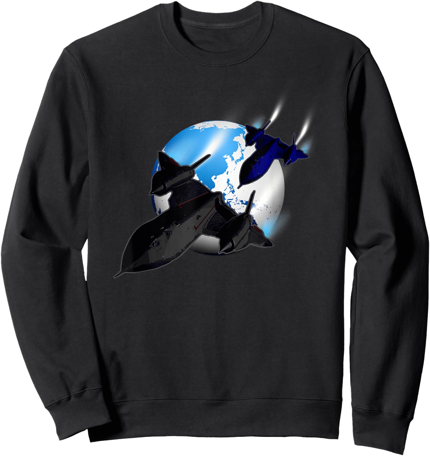 SR-71 Blackbird-Spy Plane Mach 3 Sweatshirt - Sweatshirt | Black