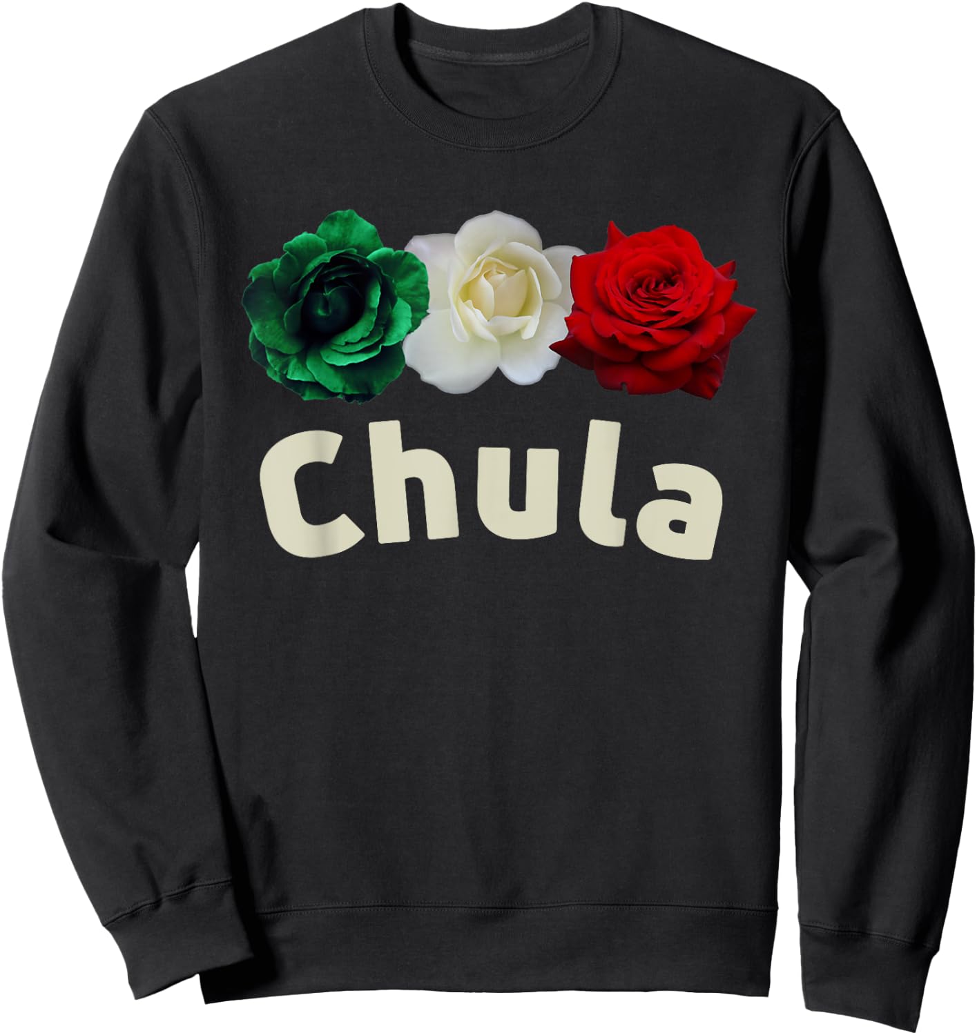 Cute Mexicana | Chula Chingona Bottom Sweatshirt - Sweatshirt | Black