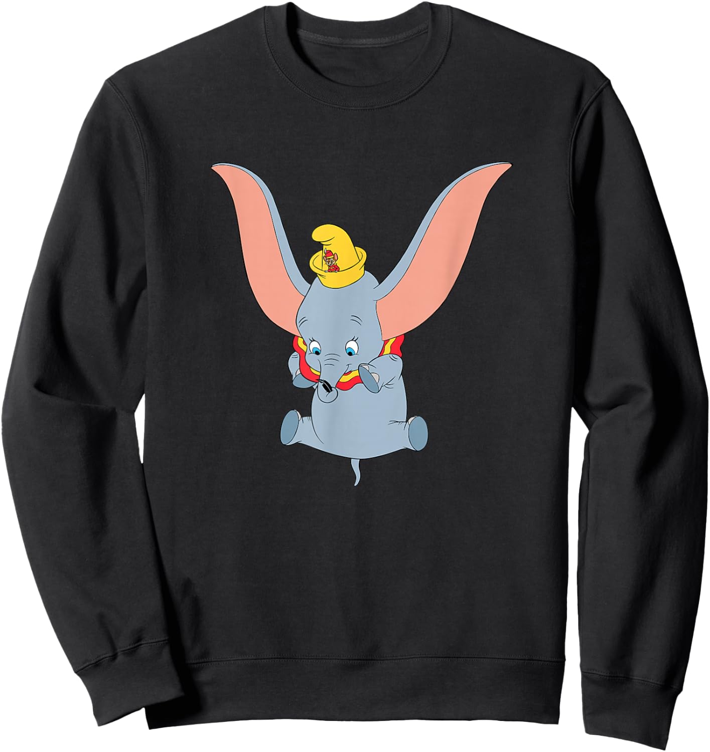 Disney Classic Dumbo and Timothy with Magic Feather Sweatshirt - Sweatshirt | Black