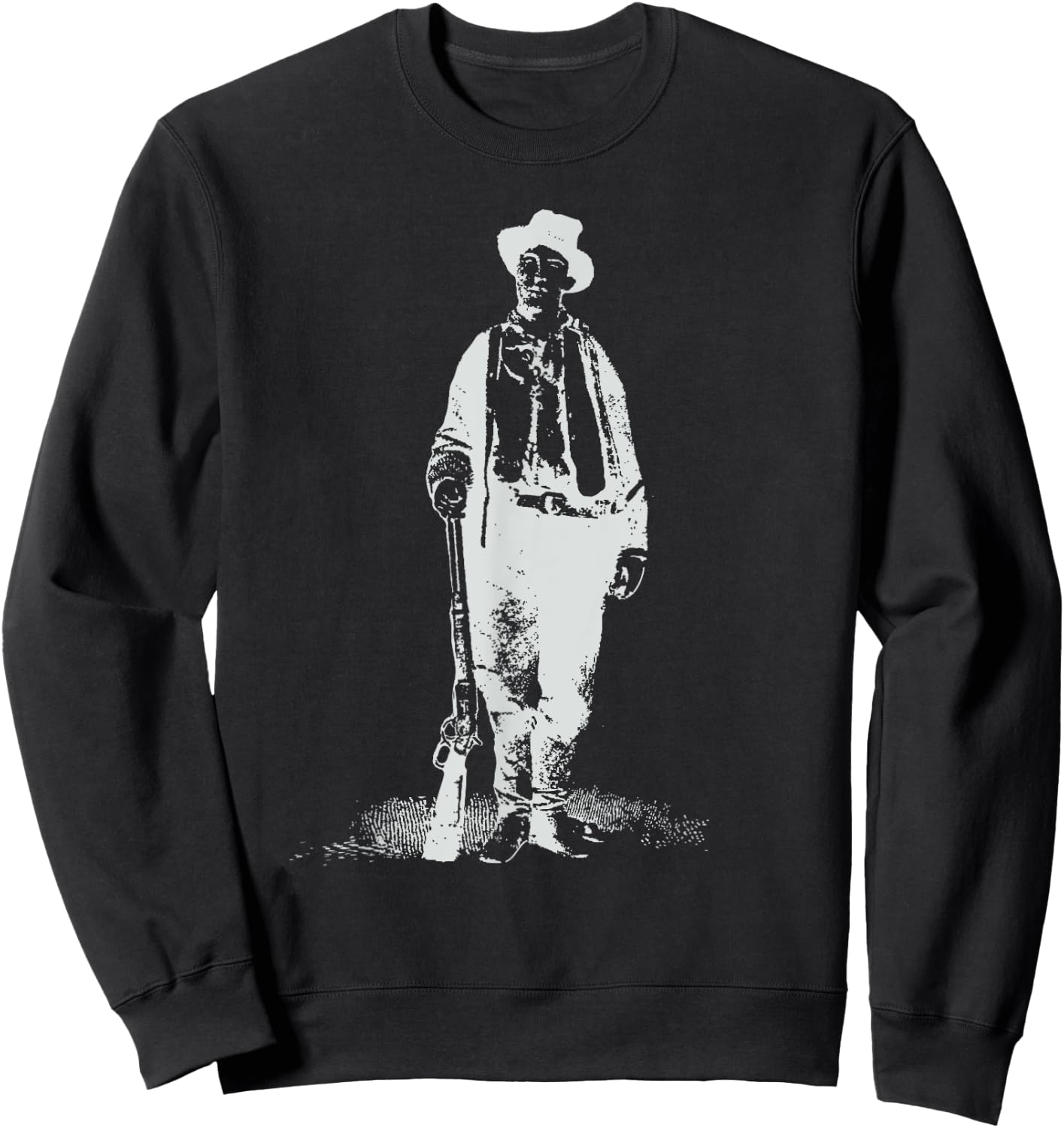 Billy the Kid Gunslinger Design Vintage Historical West Sweatshirt - Sweatshirt | Black