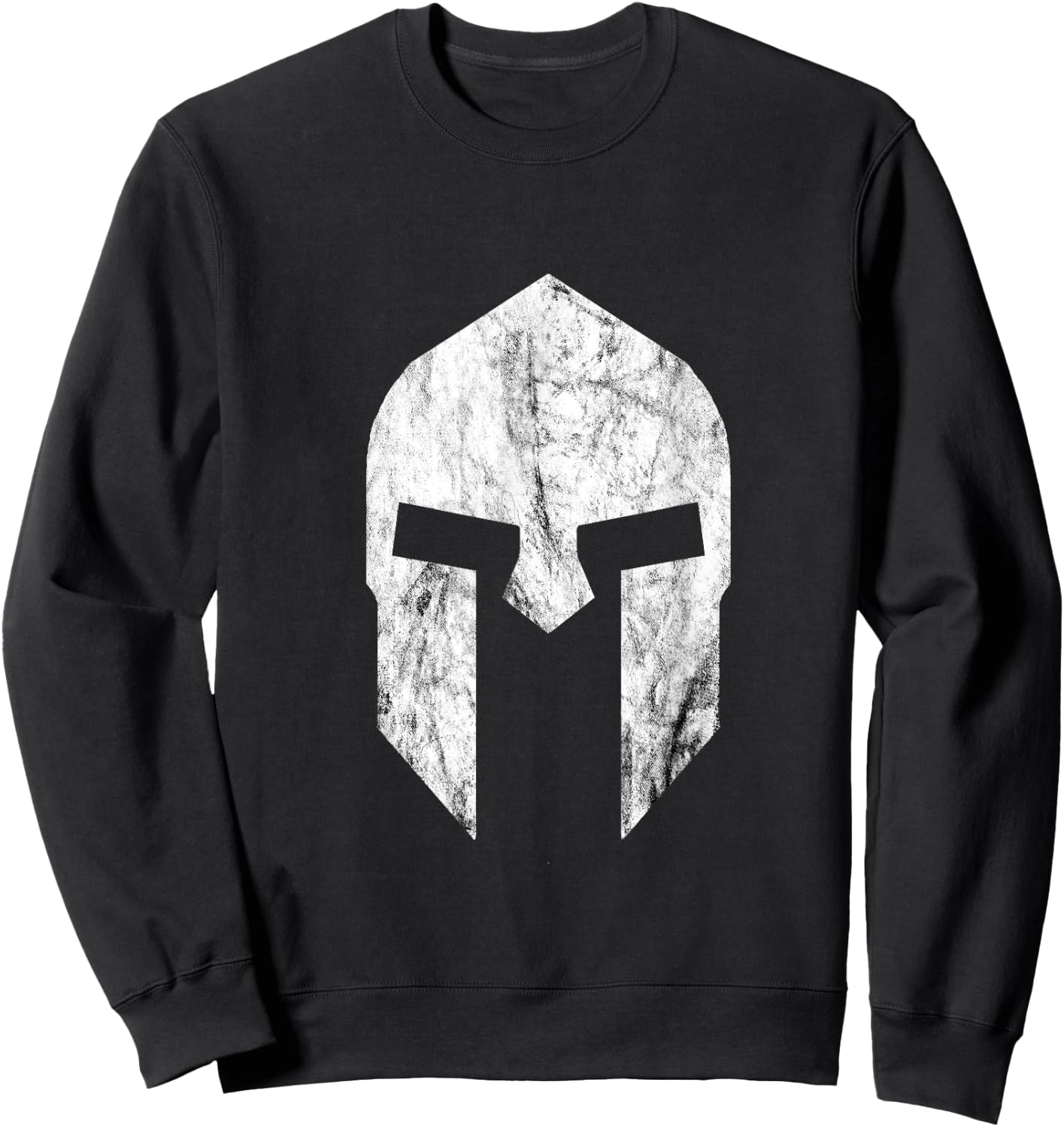 Warrior Spartan Helmet Sparta Soldiers Gladiator Sweatshirt - Sweatshirt | Black