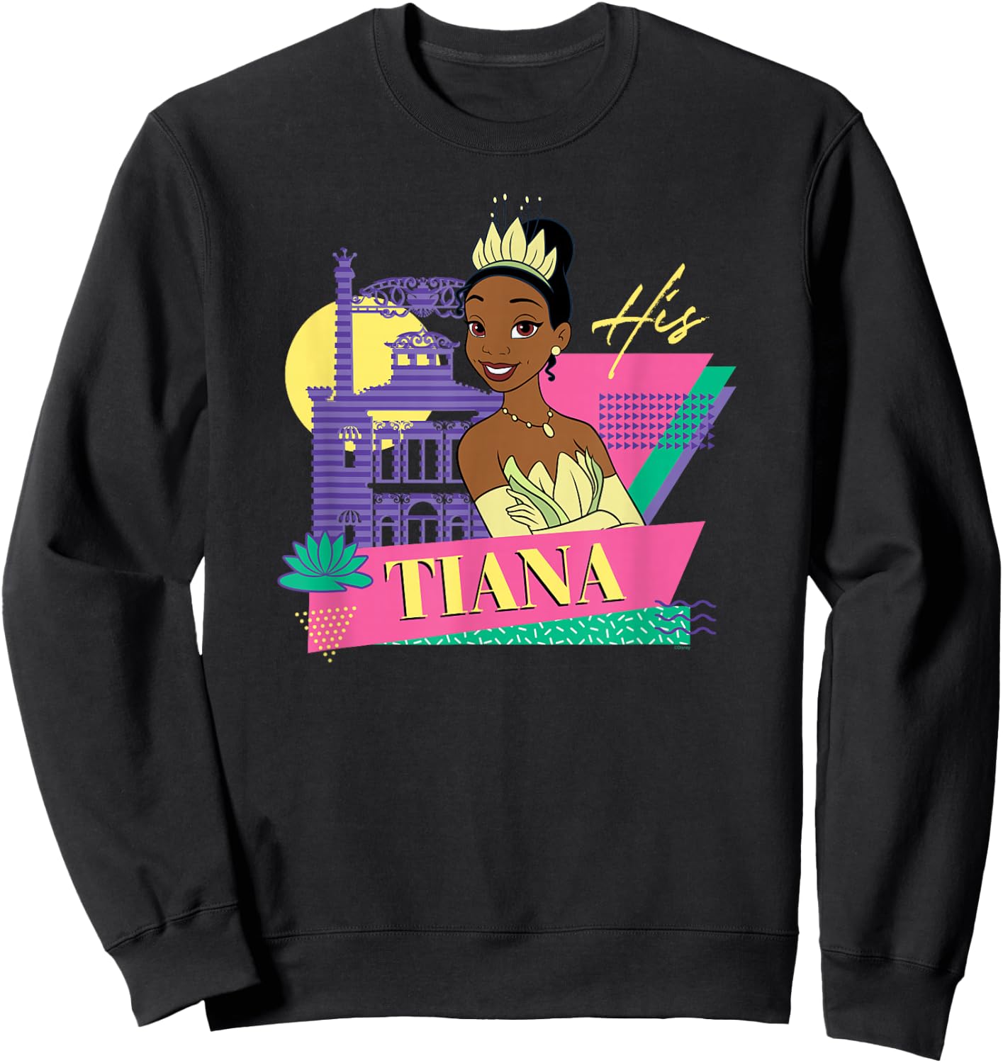 Disney The Princess and The Frog Couples Matching His Tiana Sweatshirt - Sweatshirt | Black