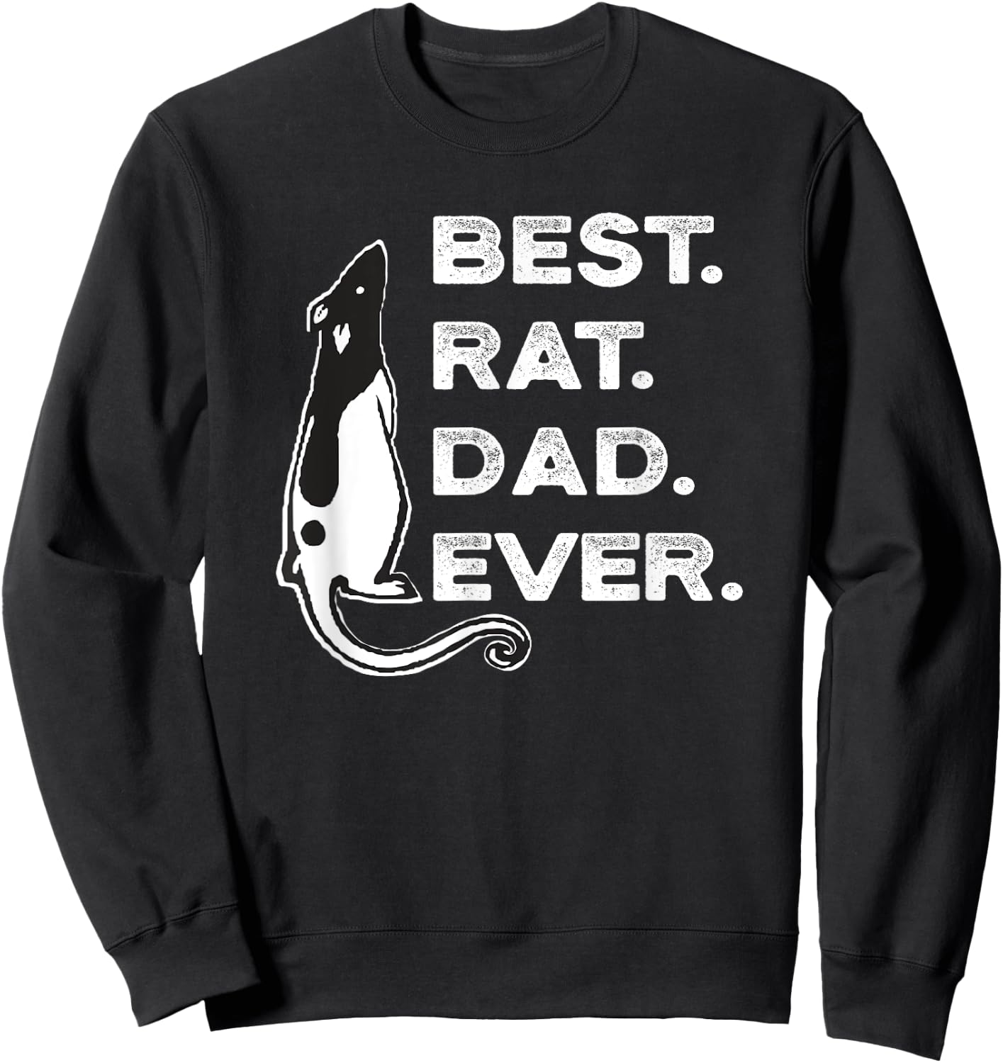 Funny Best Rat Dad Lover Sweatshirt - Sweatshirt | Black