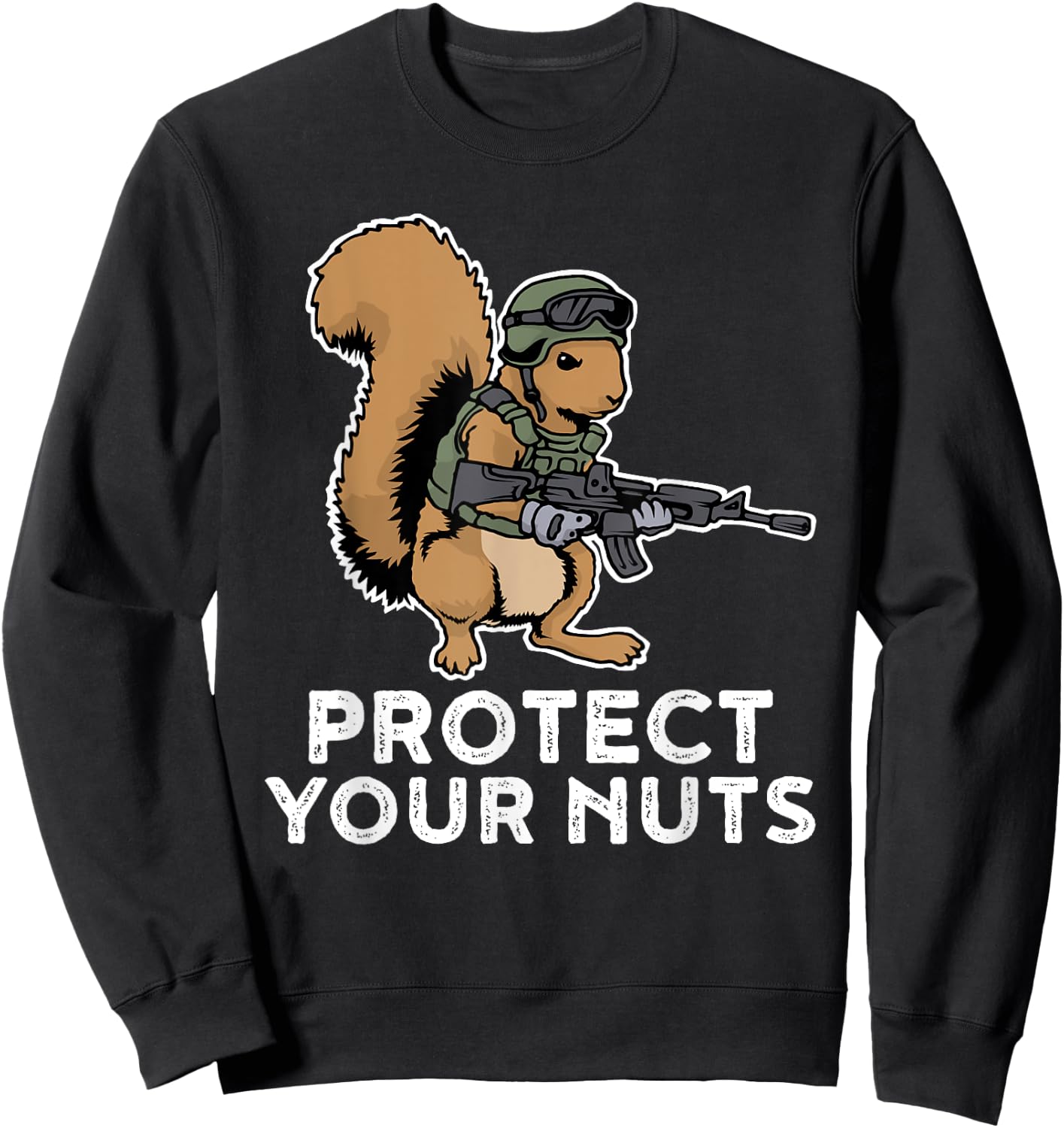 Protect Your Nuts Sweatshirt - Sweatshirt | Black