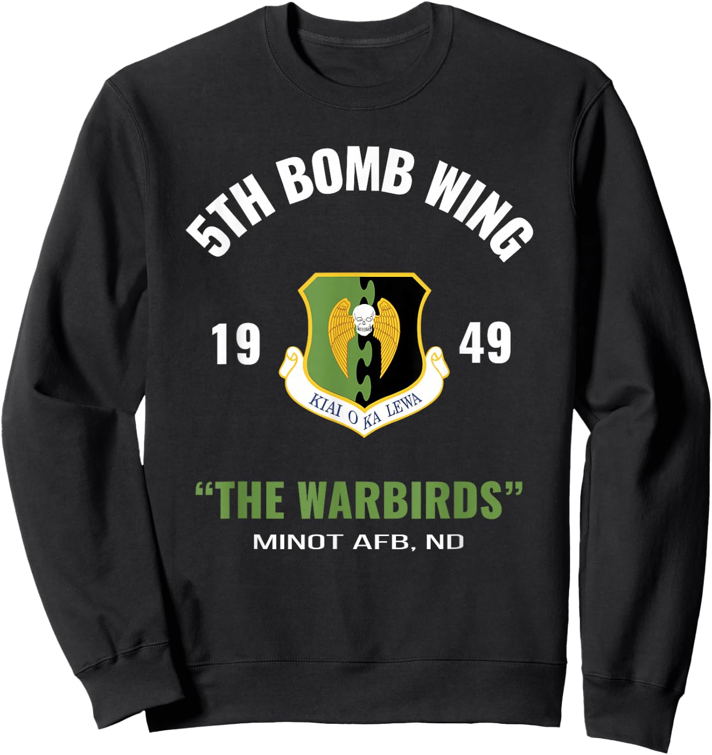 Military 5th Bomb Wing Sweatshirt - Sweatshirt | Black