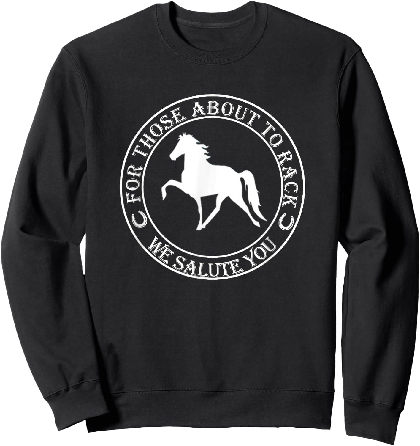 Funny Racking Horse T Shirt Tennessee Walking Horse Sweatshirt - Sweatshirt | Black
