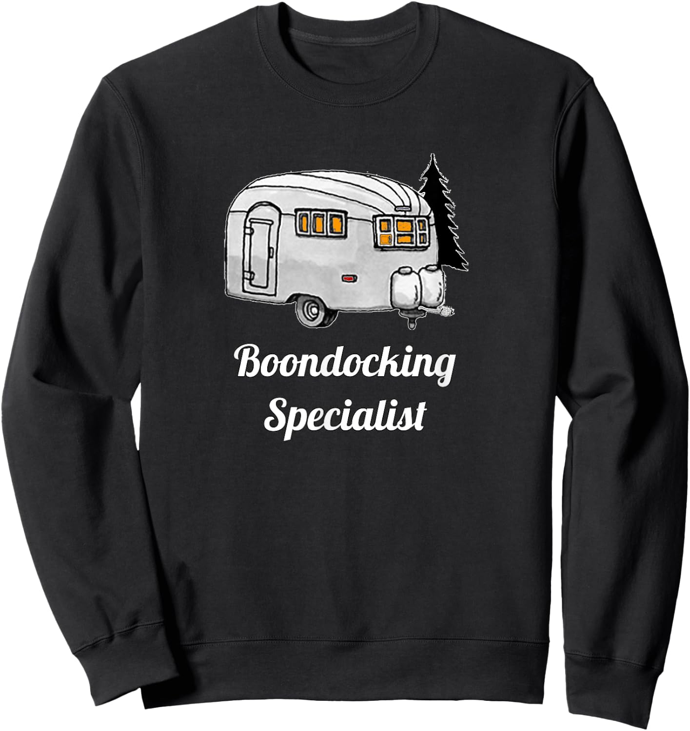 Boondocking Specialist Camping Shirt for Wanderers Sweatshirt - Sweatshirt | Black