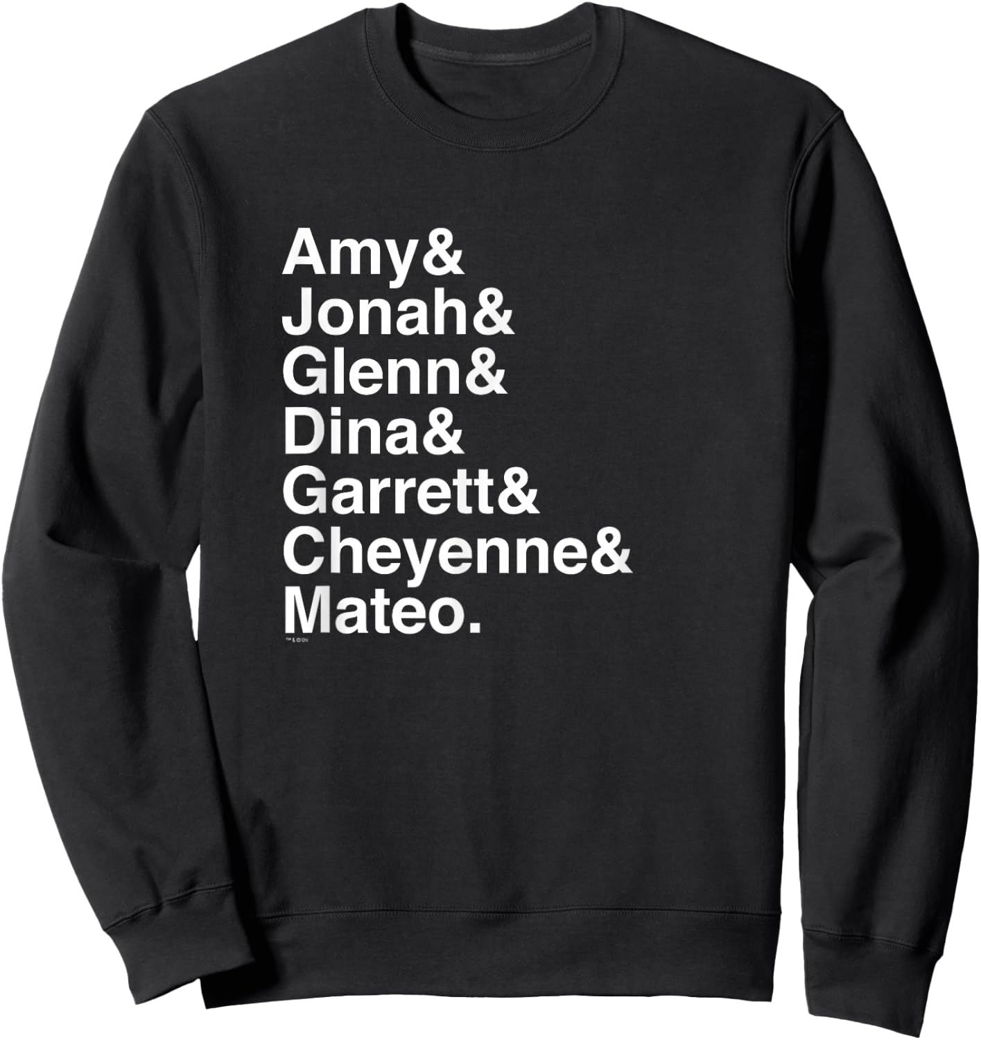 Superstore Names Sweatshirt - Sweatshirt | Black