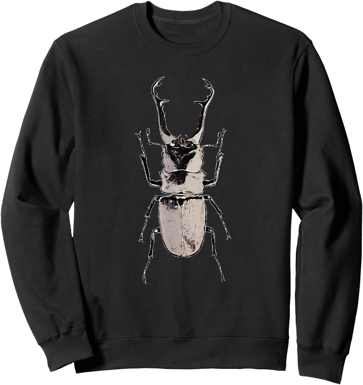 Cool Black Giant Stag Beetle Sweatshirt - Sweatshirt | Black