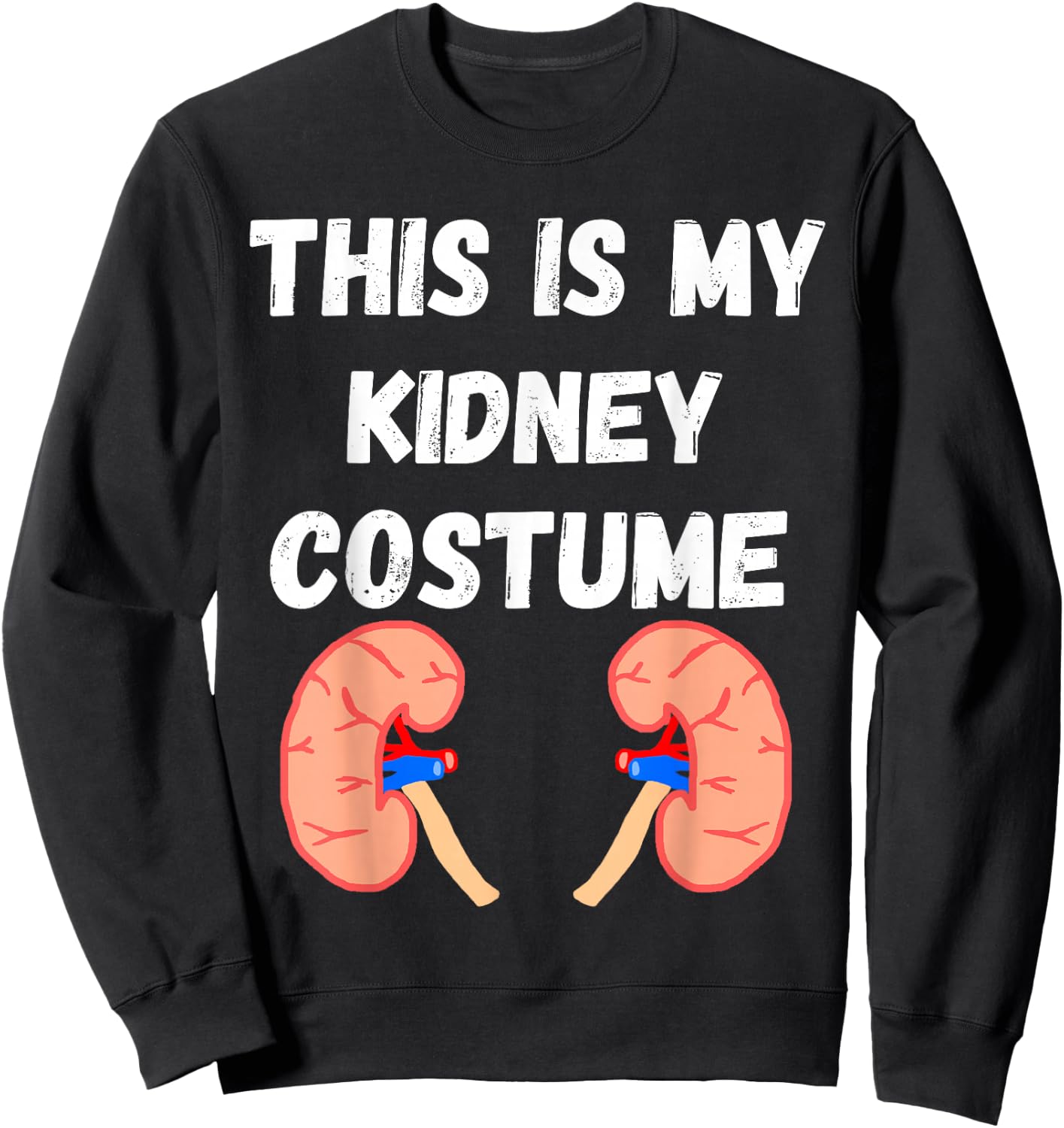 Kidney Costume Kidney Disease Nephrologist Dialysis Patient Sweatshirt - Sweatshirt | Black