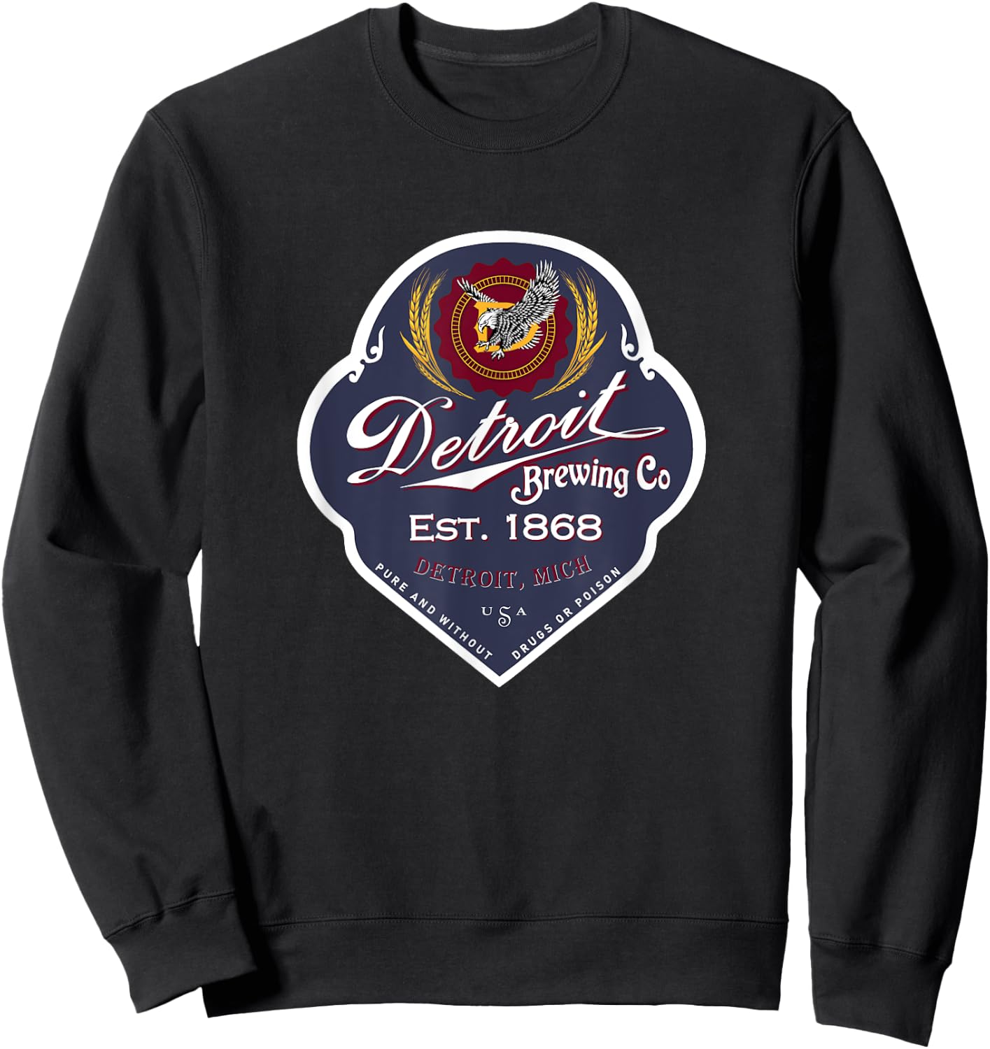 Prohibition Era Detroit Brewing Company Sweatshirt - Sweatshirt | Black