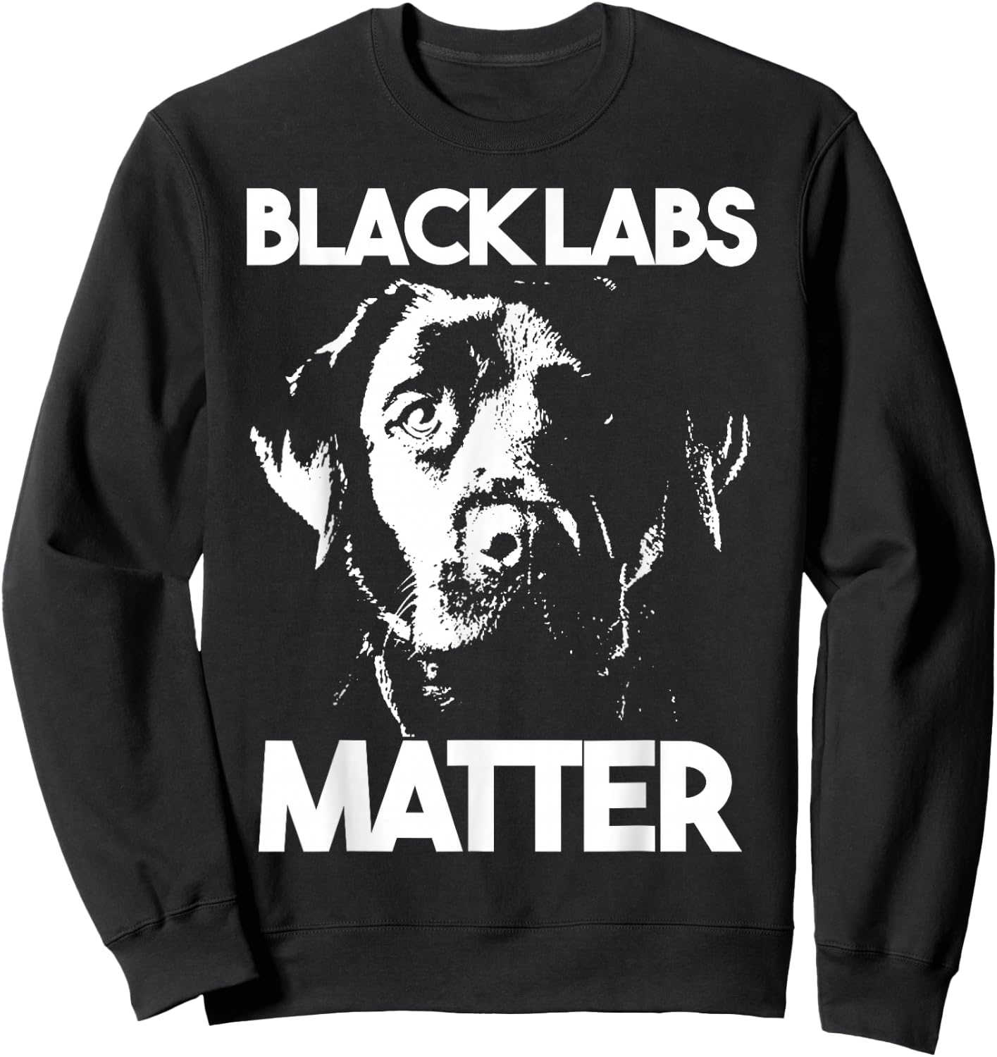 Funny Black Labs Matter Gift Sweatshirt - Sweatshirt | Black