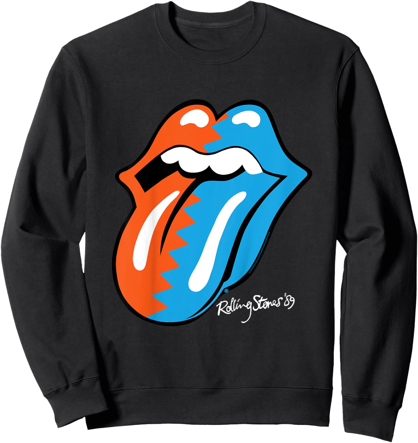 The Rolling Stones Zig Zag 89 Tongue Sweatshirt - Sweatshirt | Black