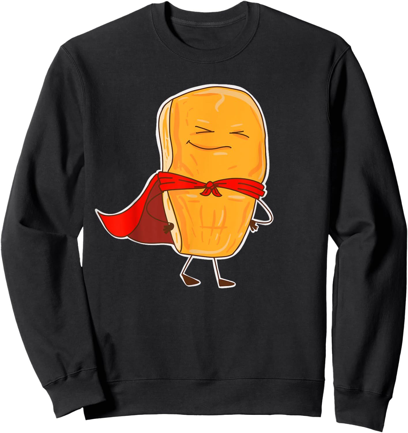 Chicken Nugget | Cute Super Halloween Food Puns Funny Gift Sweatshirt - Sweatshirt | Black