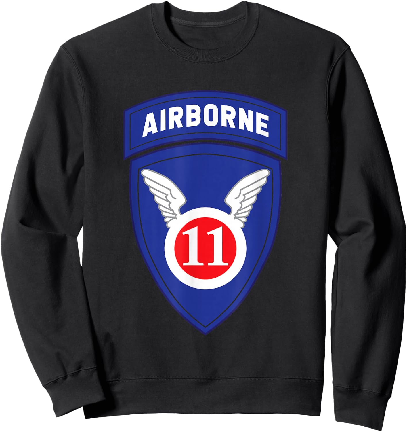 11th Airborne Division Patch Sweatshirt - Sweatshirt | Black