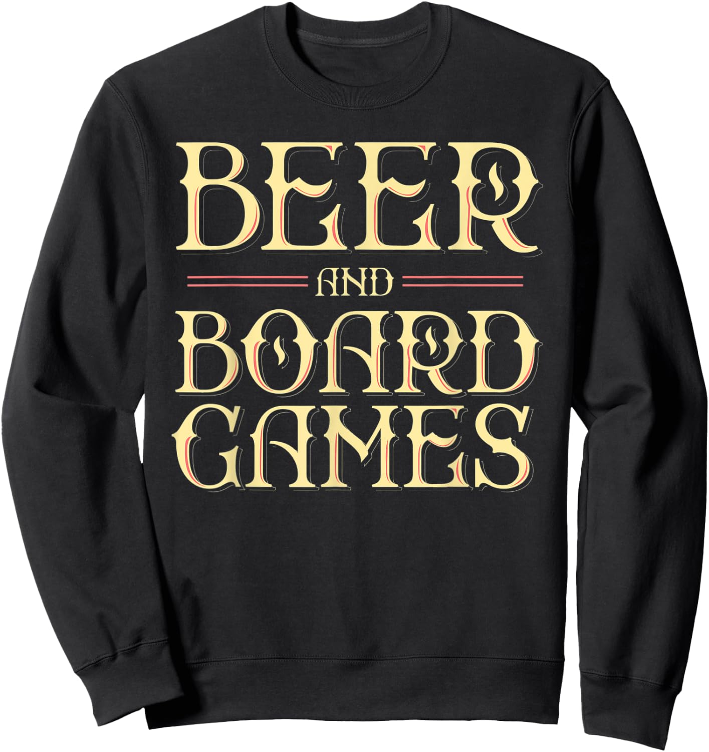 Beer and Board Games Sweatshirt - Sweatshirt | Black