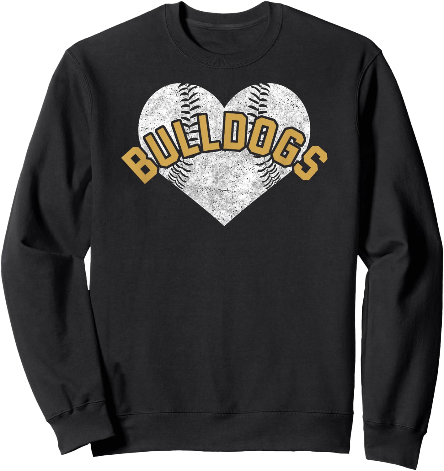 Bulldogs Baseball Softball Shirt High School Team Mascot Mom Sweatshirt - Sweatshirt | Black
