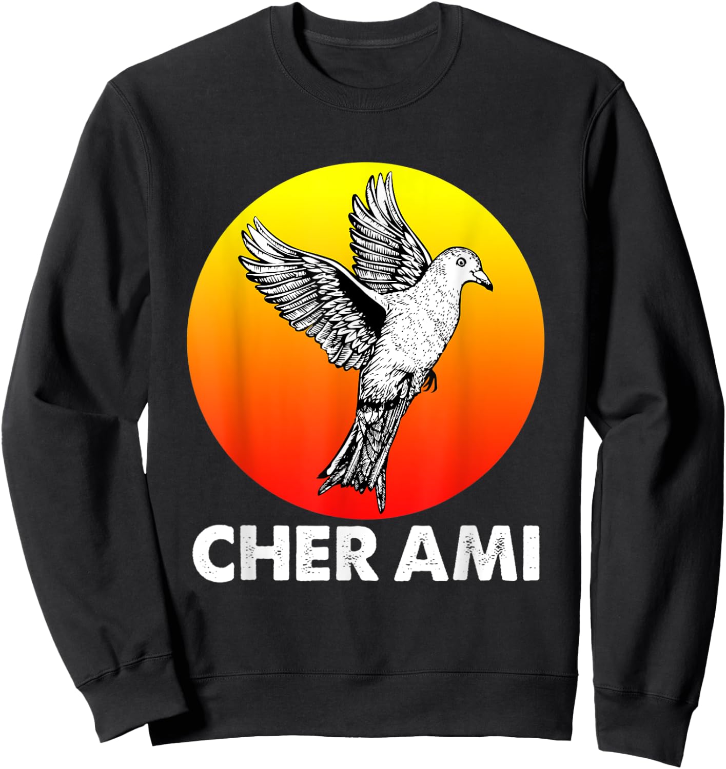 Cher Ami World War Hero Carrier Pigeon Sweatshirt - Sweatshirt | Black