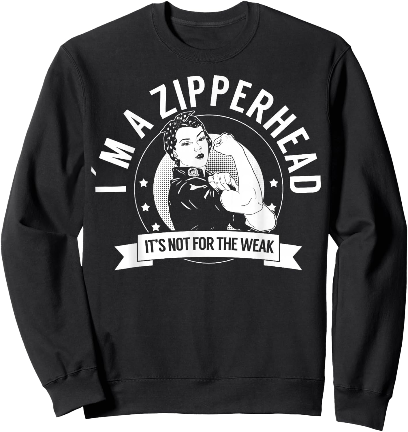 Zipperhead Warrior NFTW - Chiari Malformation Sweatshirt - Sweatshirt | Black