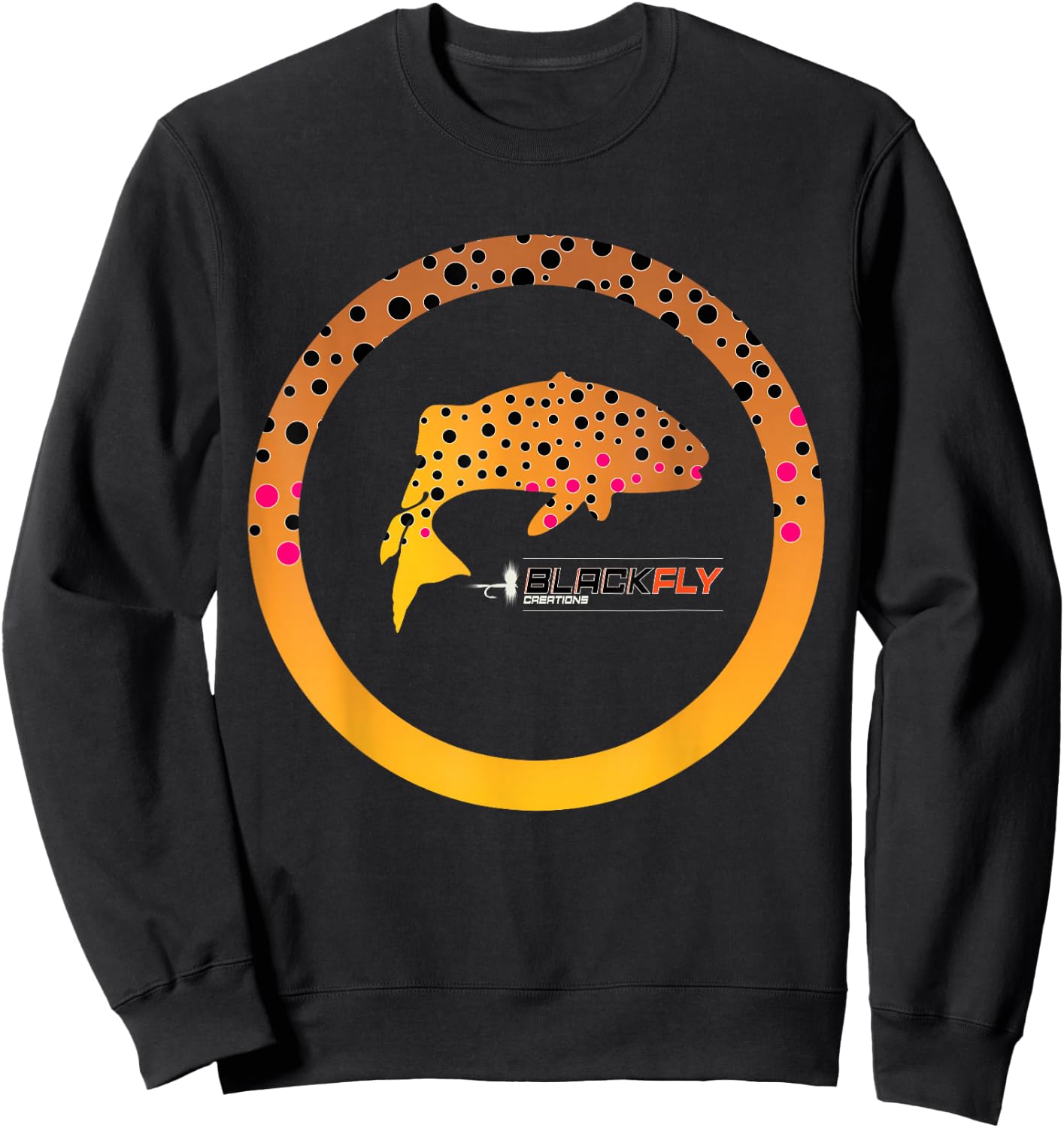 Trout Skin Fly Fishing Gear & Gifts by Black Fly Sweatshirt - Sweatshirt | Black