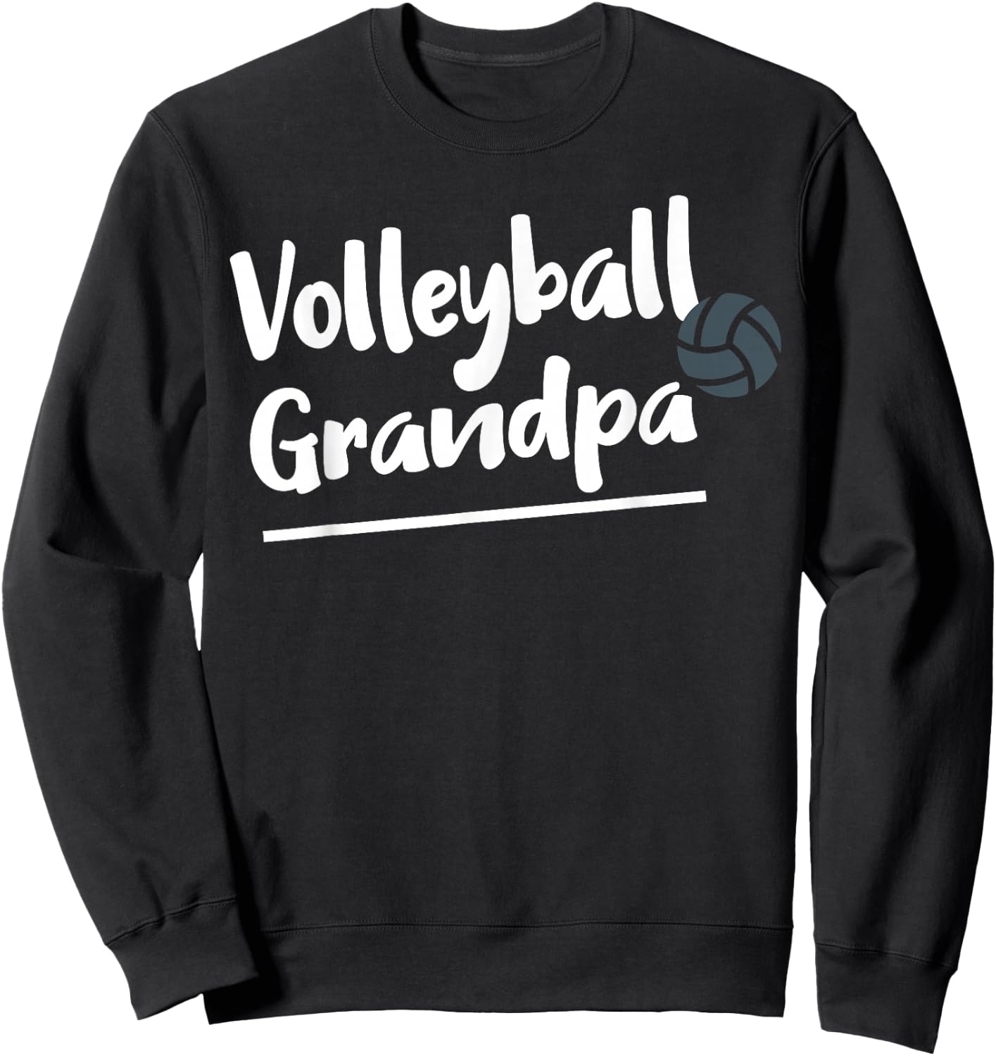 Volleyball Grandpa Sweatshirt - Sweatshirt | Black