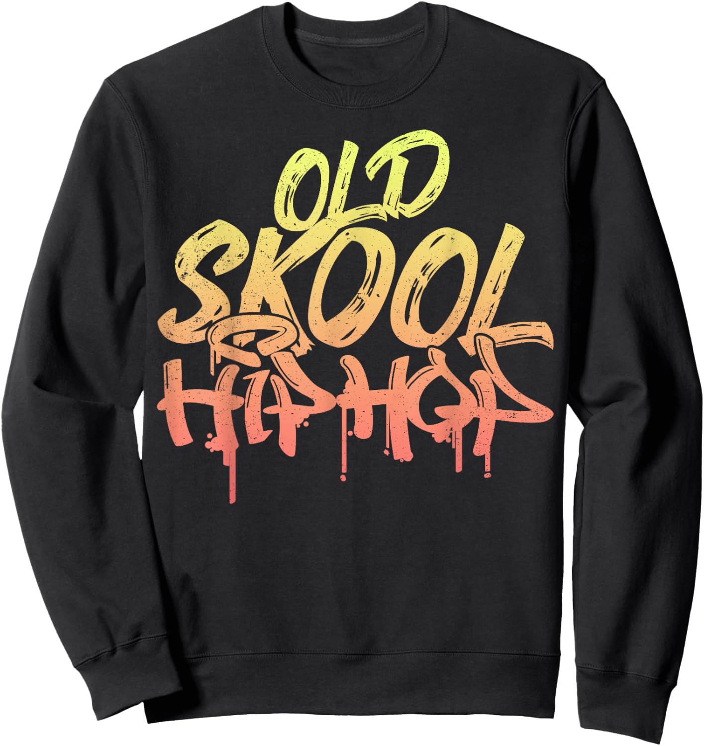 Old Skool Hip Hop - 90s Music Sweatshirt - Sweatshirt | Black