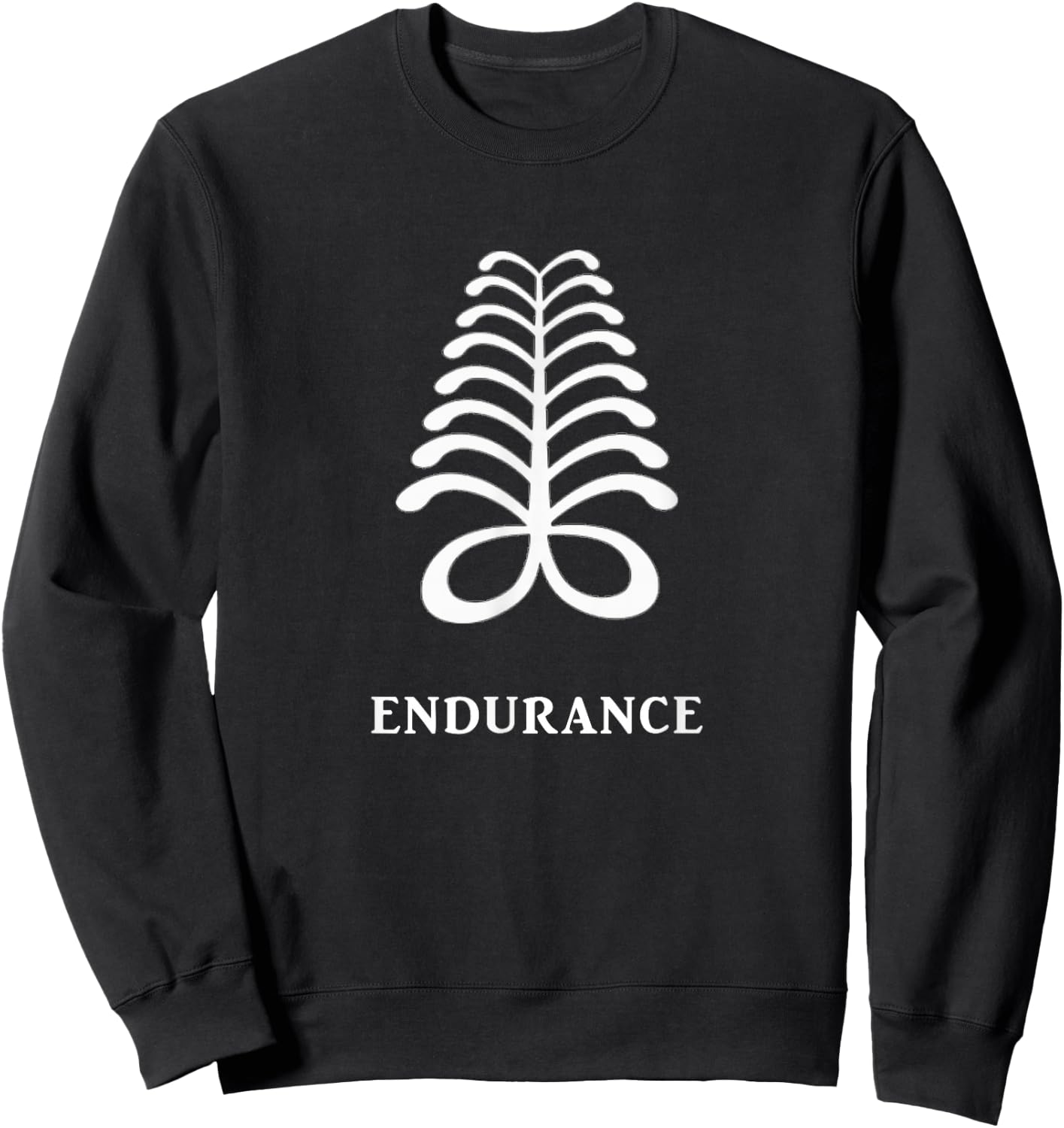West African Adinkra Symbol - Endurance Sweatshirt - Sweatshirt | Black