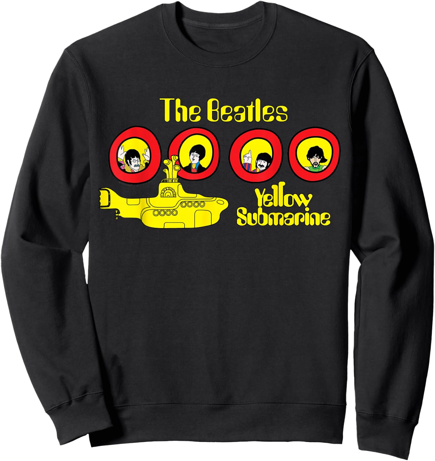 The Beatles Yellow Submarine Windows Sweatshirt - Sweatshirt | Black