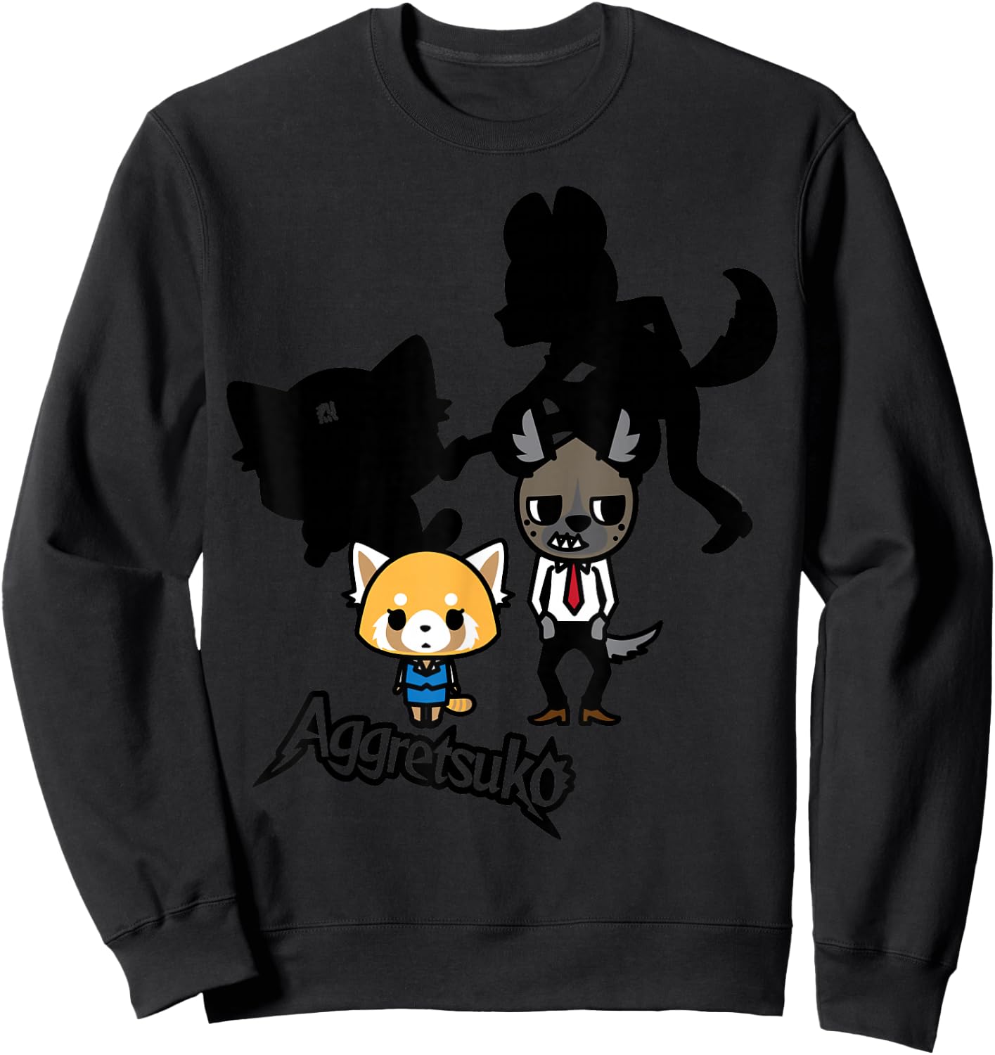 Aggretsuko and Haida Rocker Shadows Shirt Sweatshirt - Sweatshirt | Black