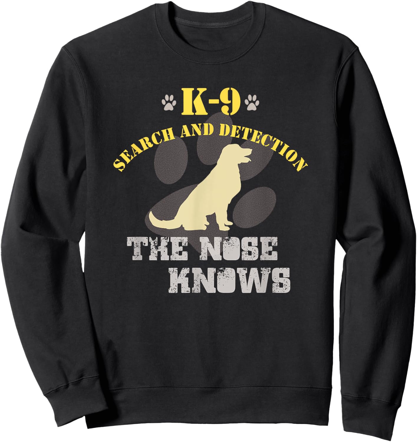 K9 Detection Dog Golden Retriever Labrador Sweatshirt - Sweatshirt | Black