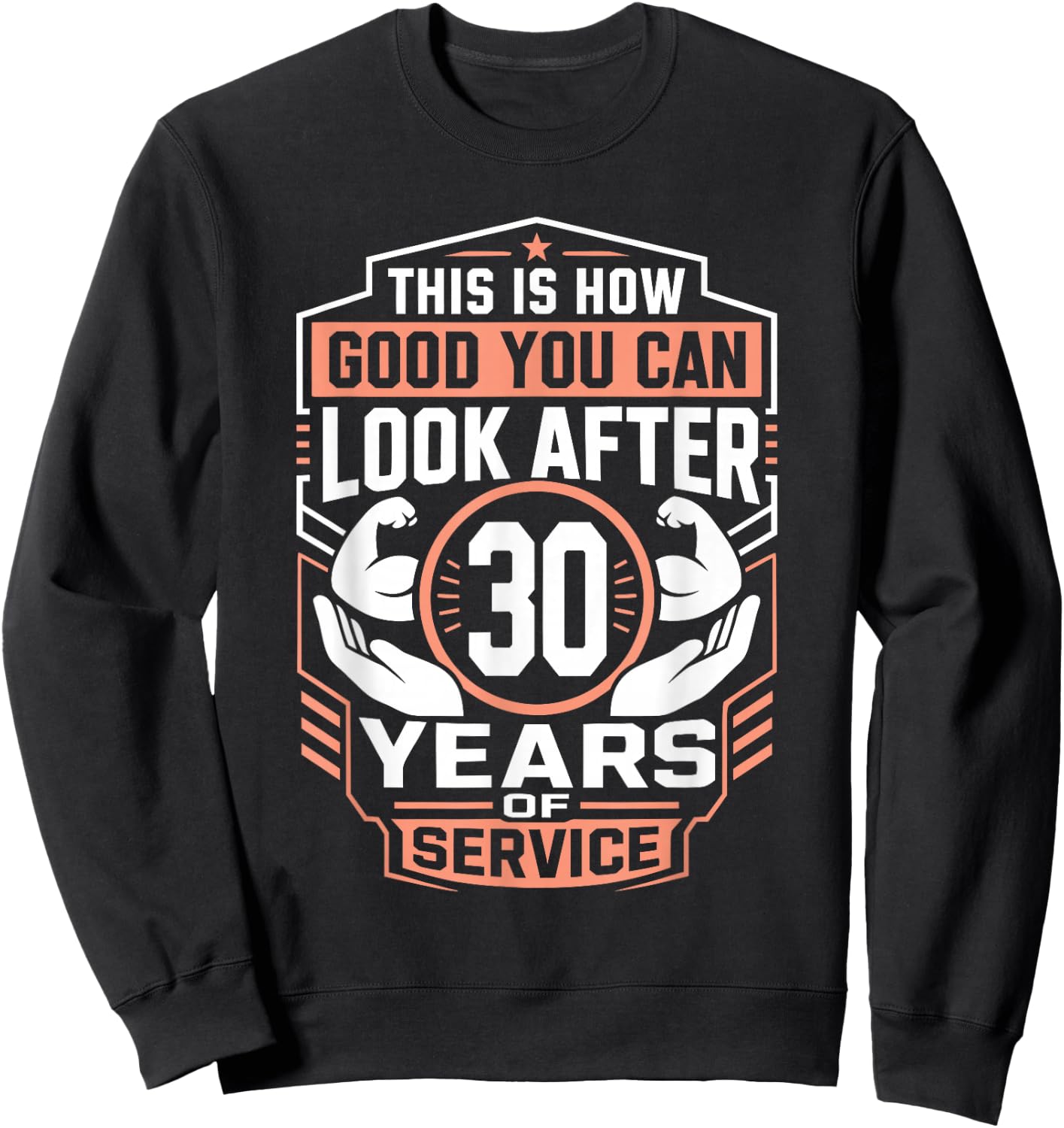 Work Anniversary 30 Years Company Anniversary 30 Sweatshirt - Sweatshirt | Black