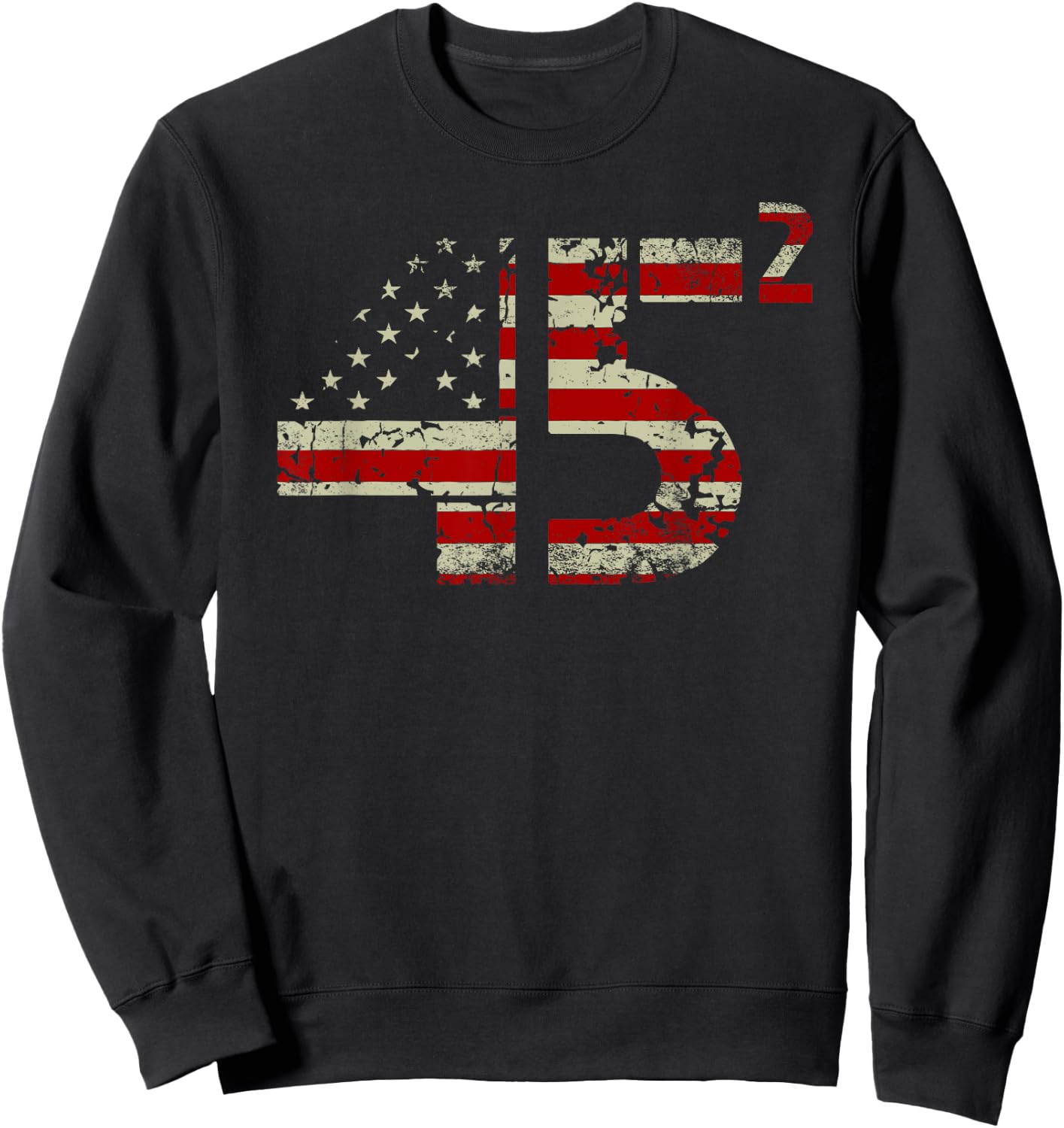 Trump 45 Squared 2020 Second Presidential Term Gifts Sweatshirt - Sweatshirt | Black