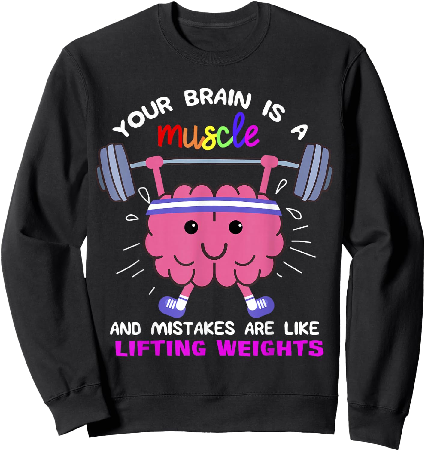 Growth Mindset Teacher Shirt, Inspirational Shirts Sweatshirt - Sweatshirt | Black