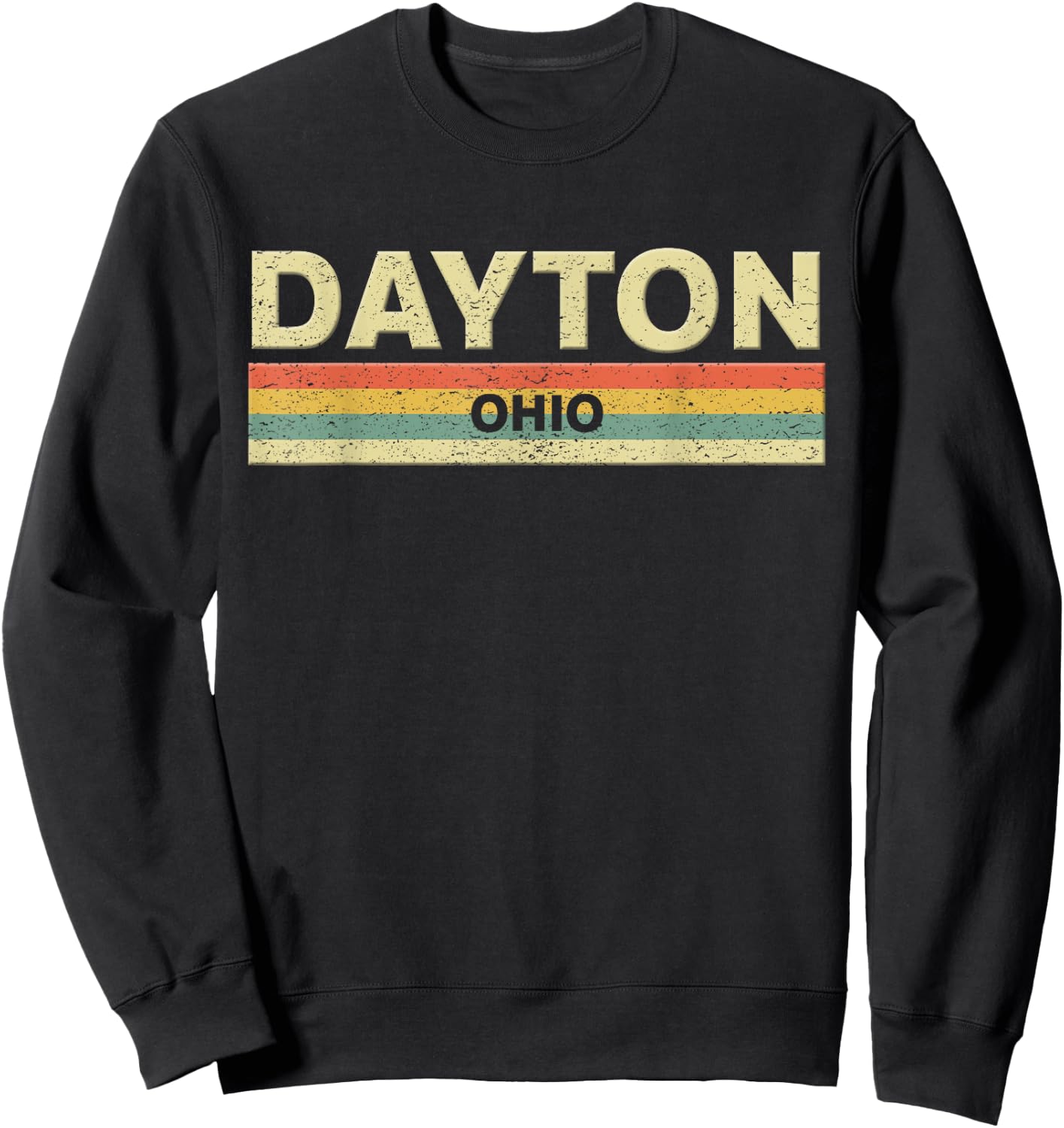 Dayton Ohio Shirt. Vintage Retro 70s 80s Sweatshirt - Sweatshirt | Black