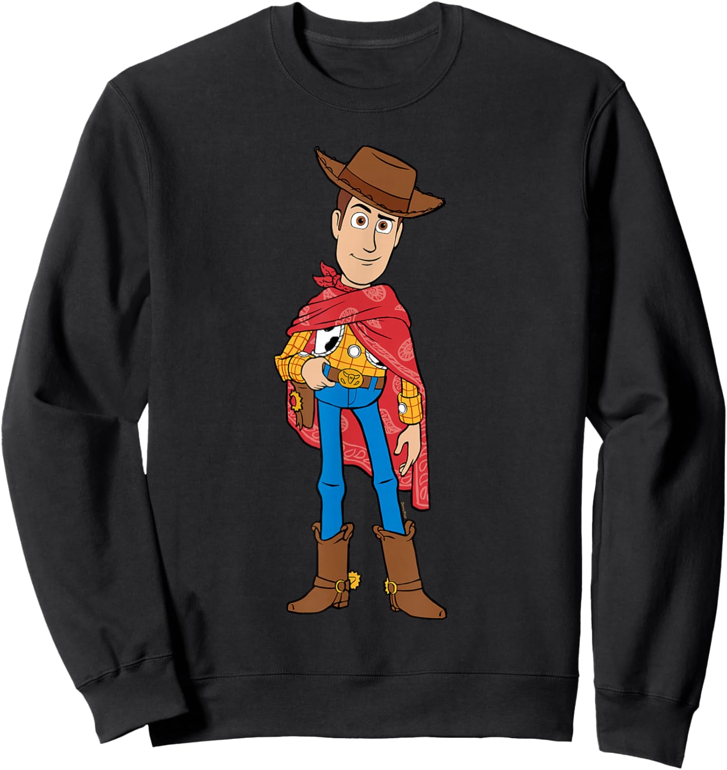 Disney and Pixar's Toy Story 5 Woody with Poncho Big Pose Sweatshirt - Sweatshirt | Black