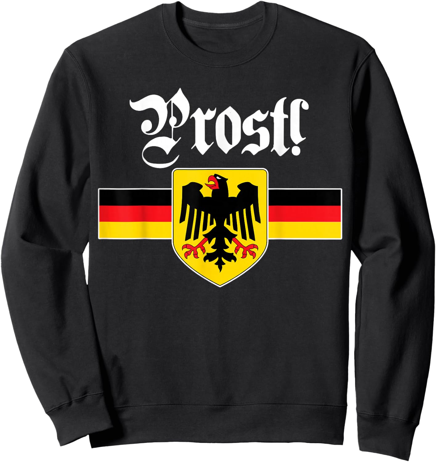 Oktoberfest by &Zoo German Coat of Arms Oktoberfest - Black, , Short Sleeve, Classic Fit, Small Sweatshirt - Sweatshirt | Black