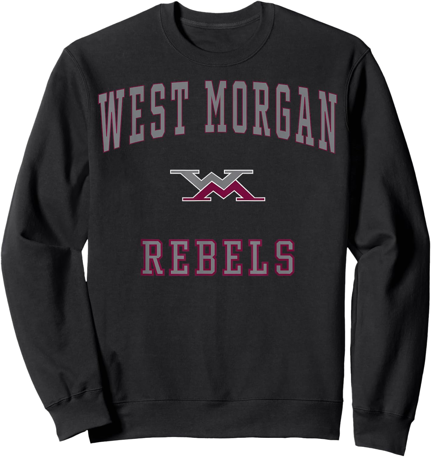 West Morgan High School Rebels C1 Sweatshirt - Sweatshirt | Black