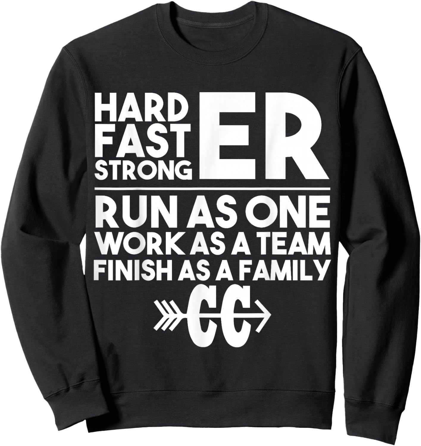 Cross Country Running Sweatshirt - Sweatshirt | Black