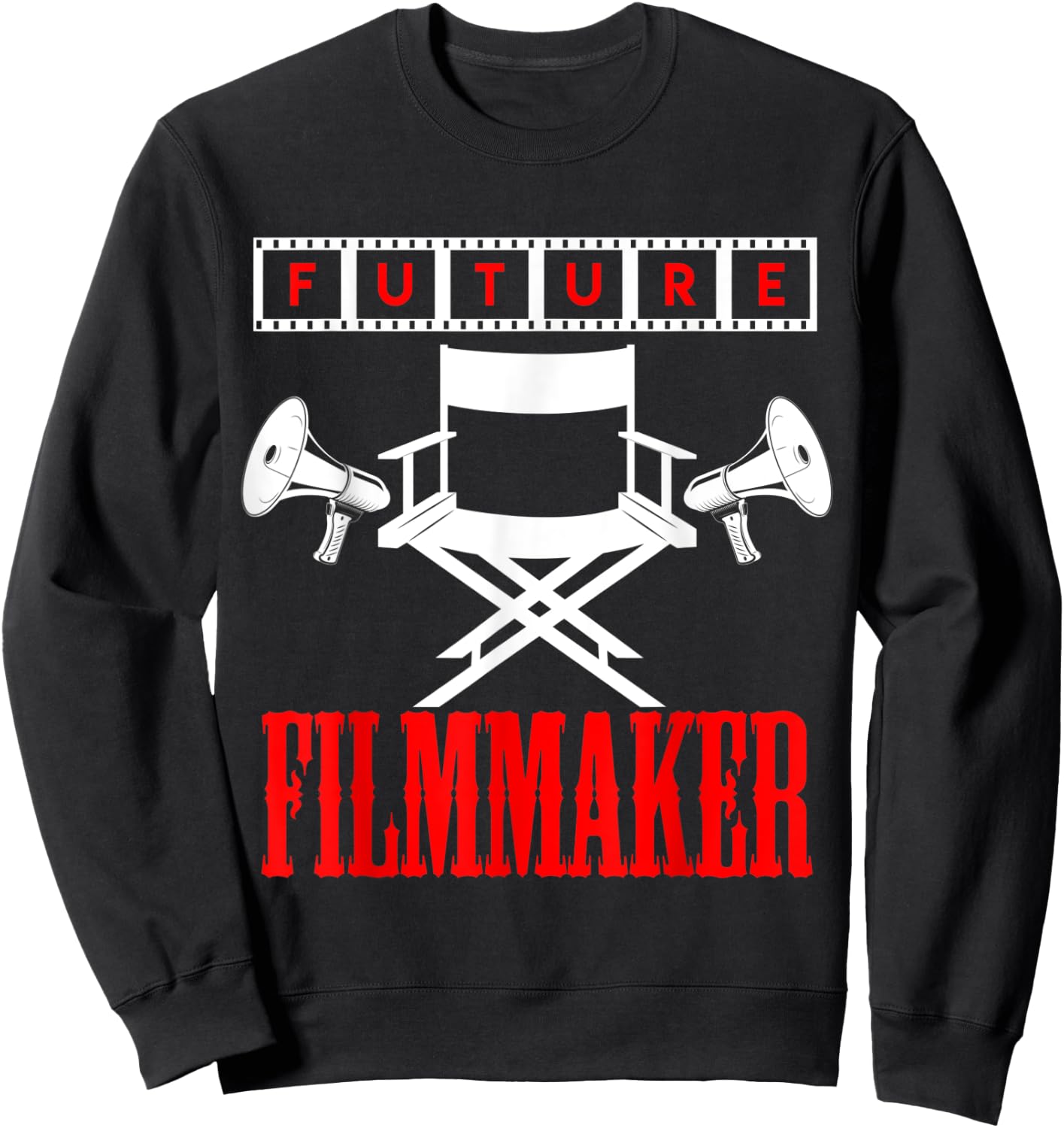 Future Filmmaker Aspiring Movie Director Lover Gift Sweatshirt - Sweatshirt | Black