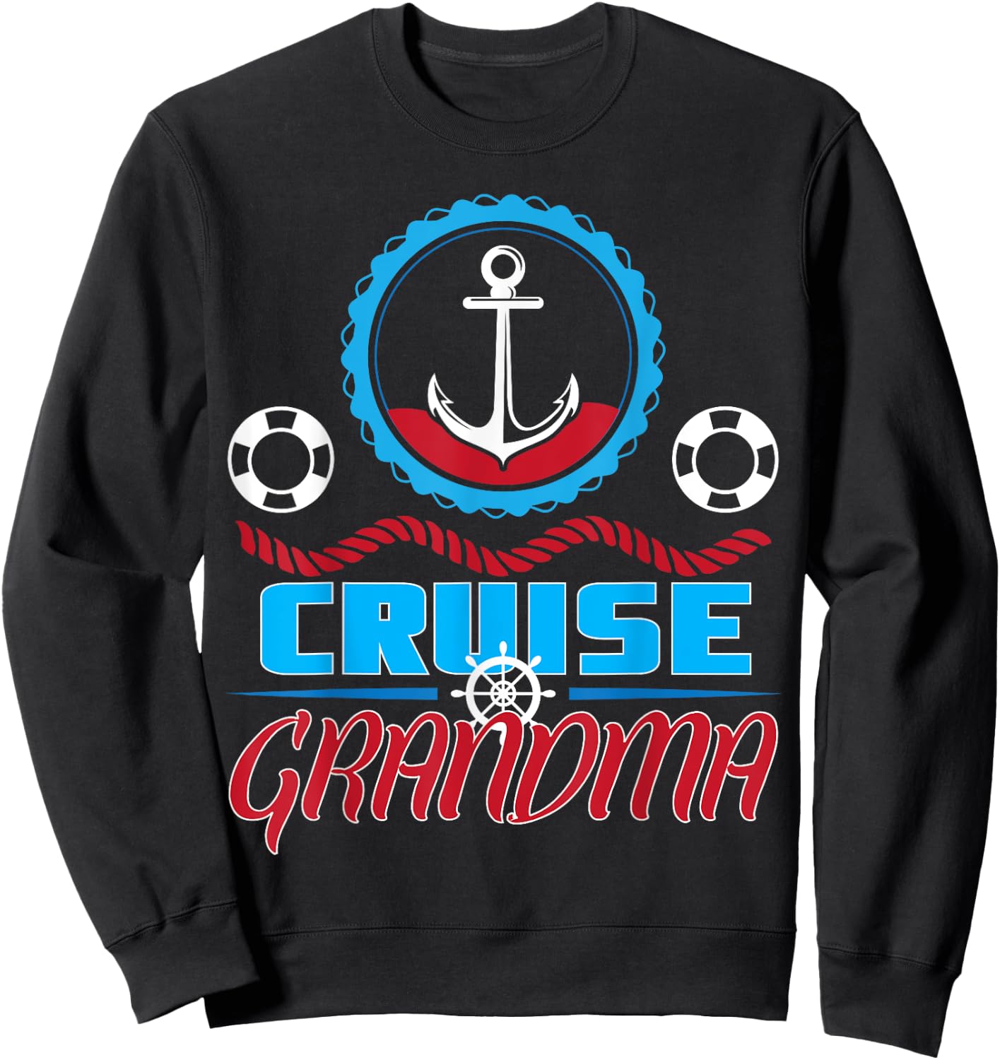 Cruise Grandma Gift Shirt Cruise Travel Bon Voyage Gifts Sweatshirt - Sweatshirt | Black