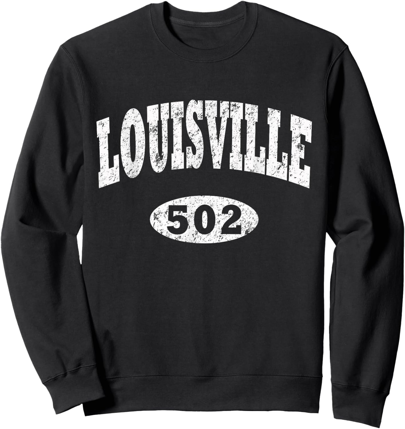 Louisville Shirt. Vintage Kentucky Area Code 502 Sweatshirt - Sweatshirt | Black
