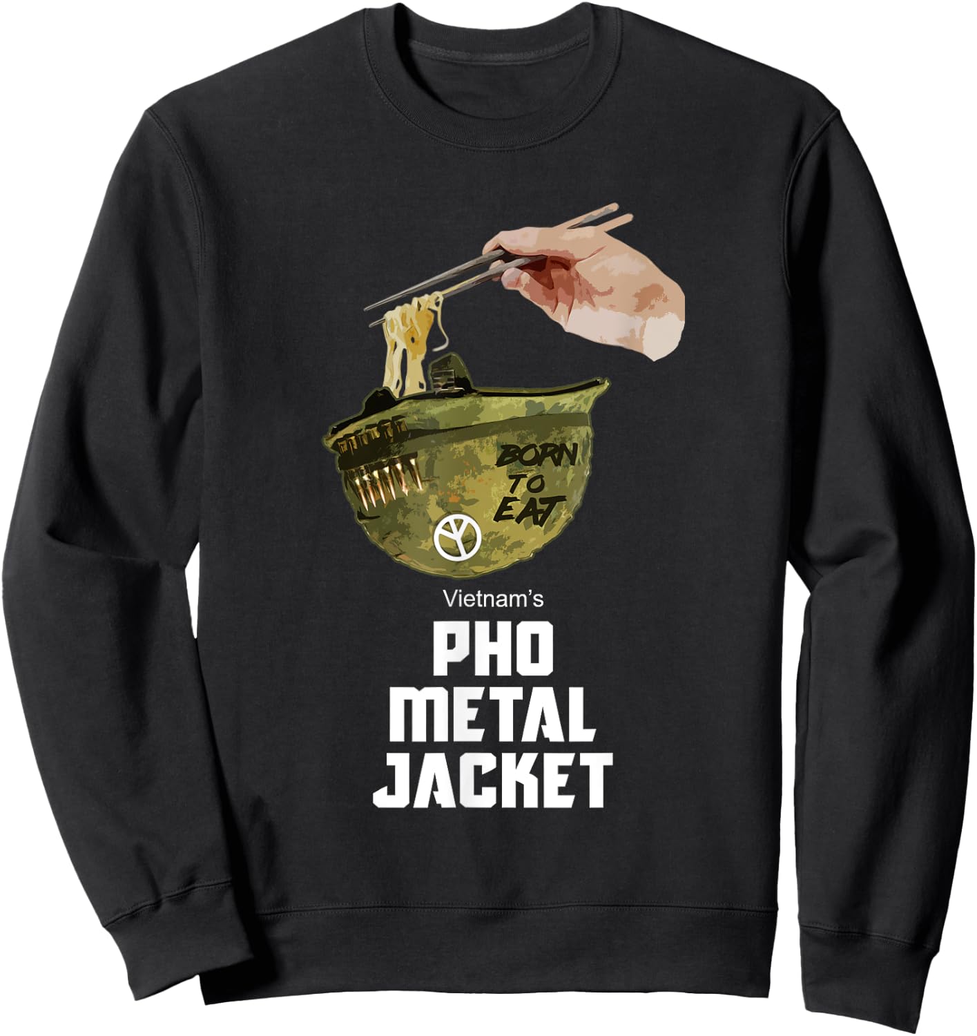 Pho Shirt Pho Metal Jacket Gamer Shirt Veteran Shirt Sweatshirt - Sweatshirt | Black