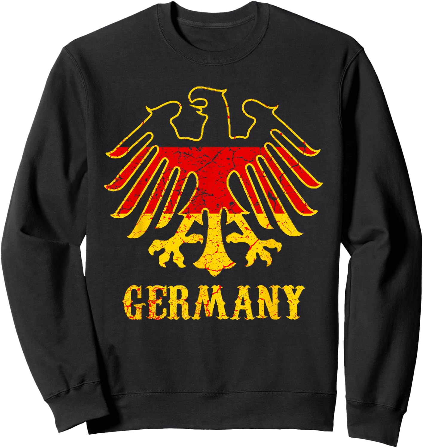 Germany German Eagle Flag National Team Gift Sweatshirt - Sweatshirt | Black
