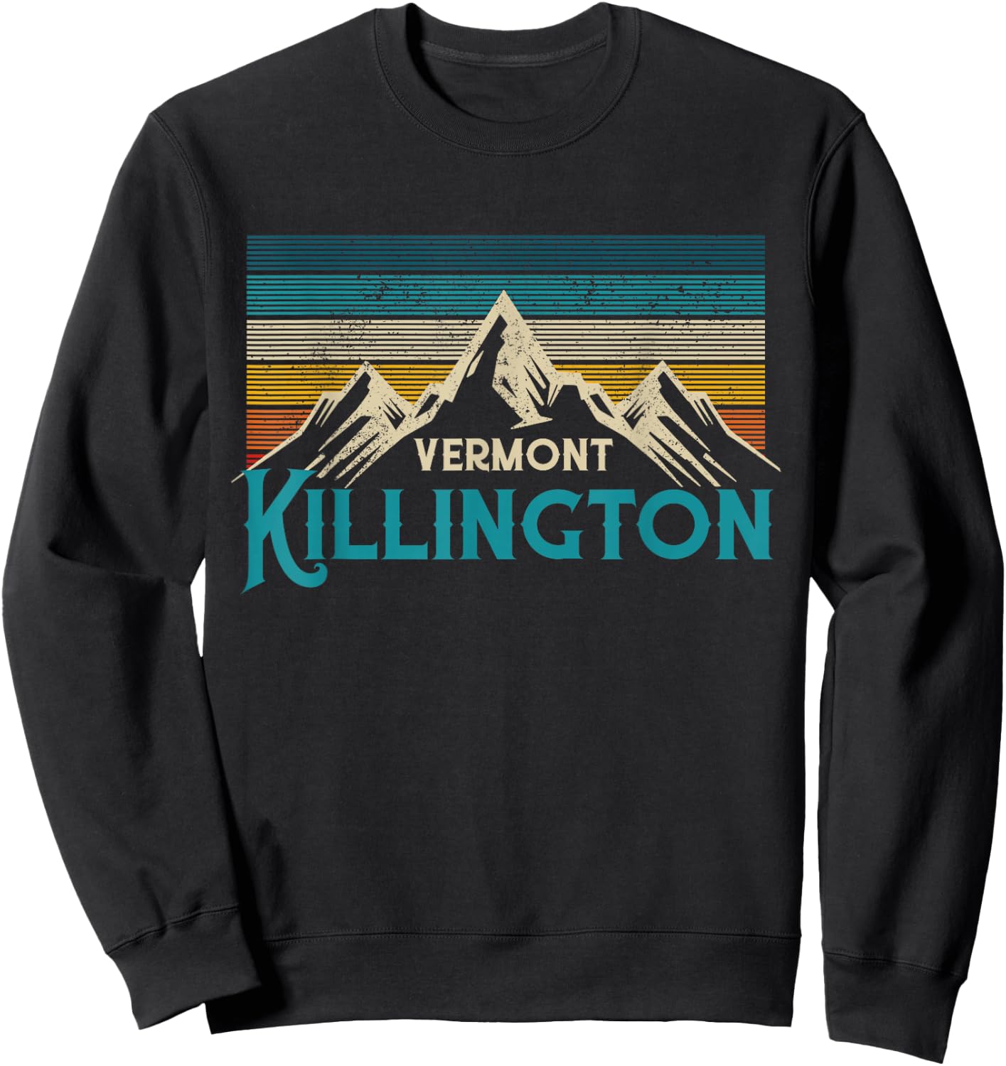 Killington Vermont Vintage Souvenir Sweatshirt - Sweatshirt | Black