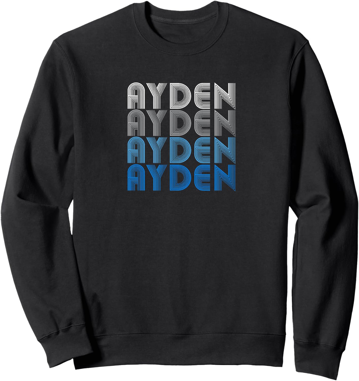 Ayden - Boys Name Birthday Gift Sweatshirt - Sweatshirt | Black