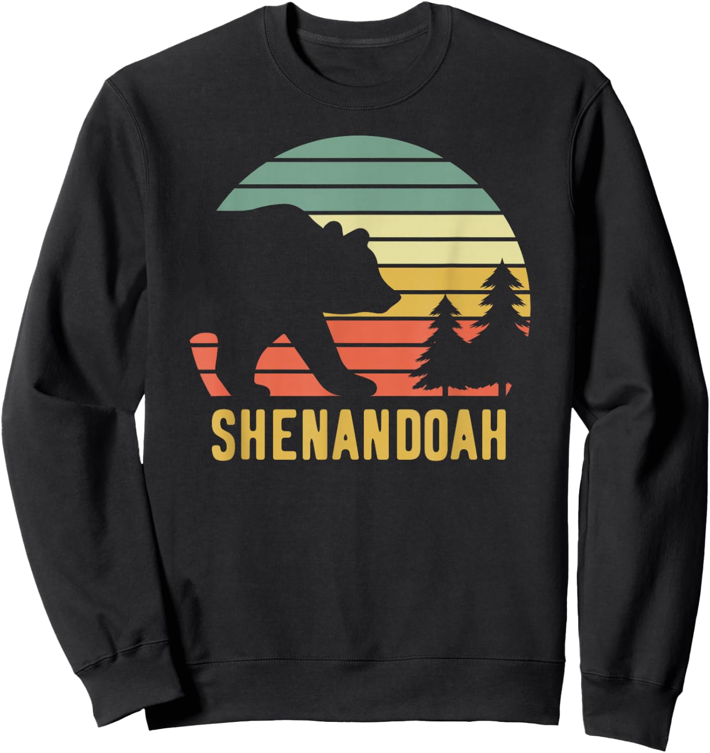 Shenandoah National Park Bear Souvenir Sweatshirt - Sweatshirt | Black